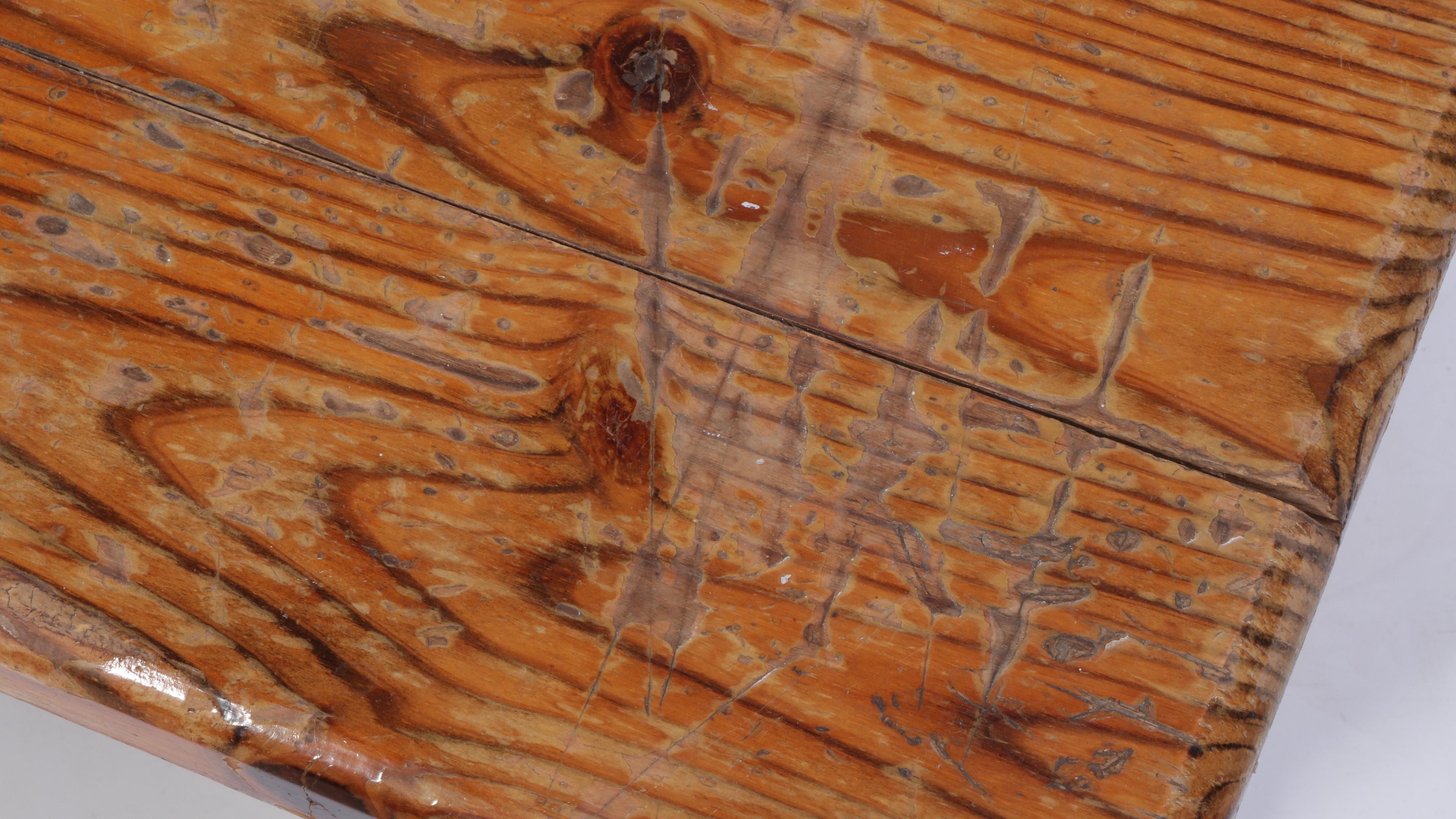 Rustic Pine Coffee Table, Late 20th Century