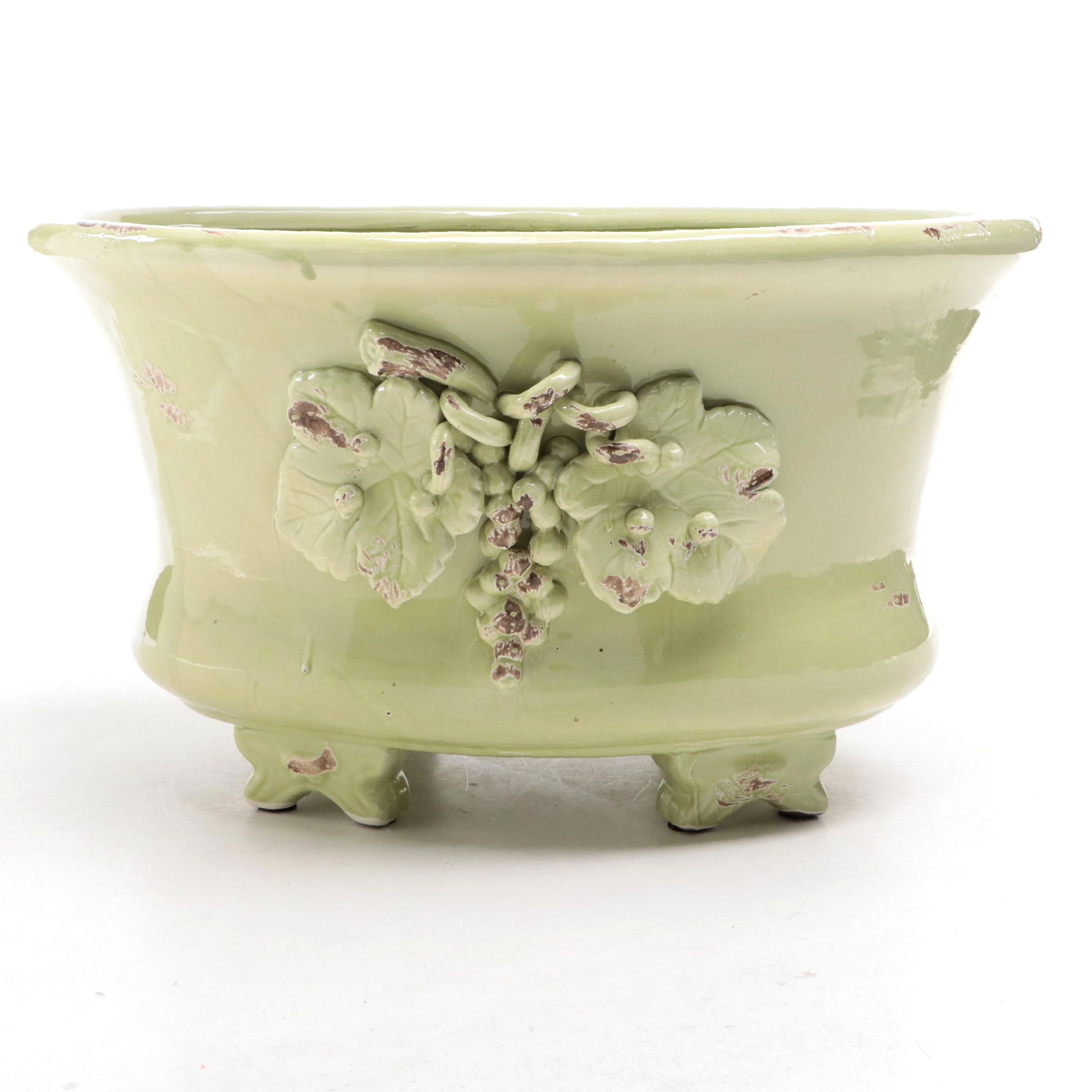 Napa Home & Garden "Tuscany" Oval Grape Leaf Tub