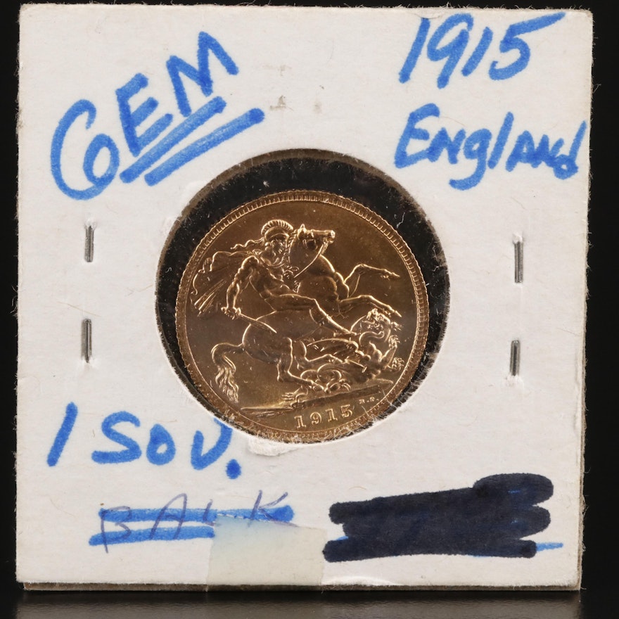 1915 British Gold Sovereign