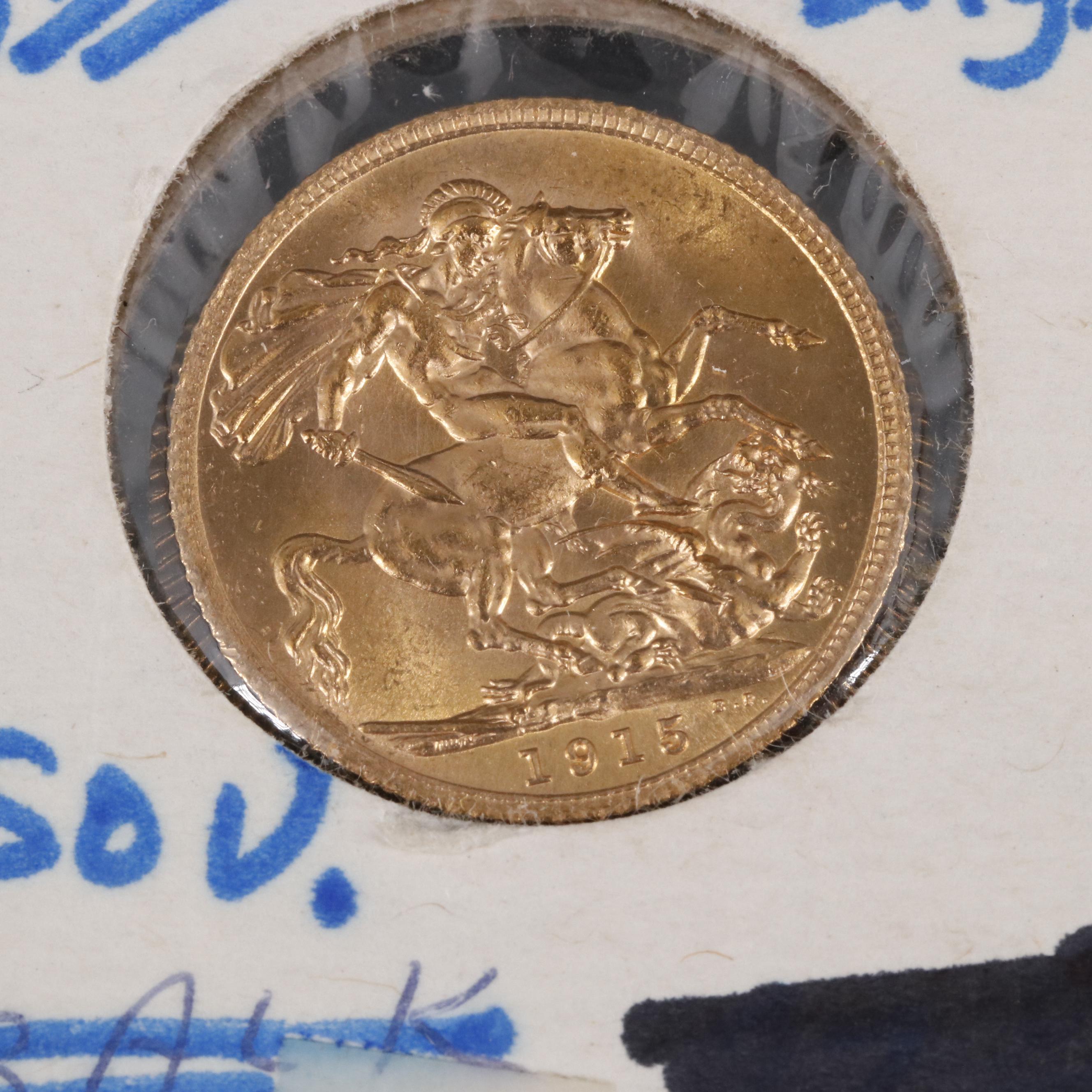 1915 British Gold Sovereign