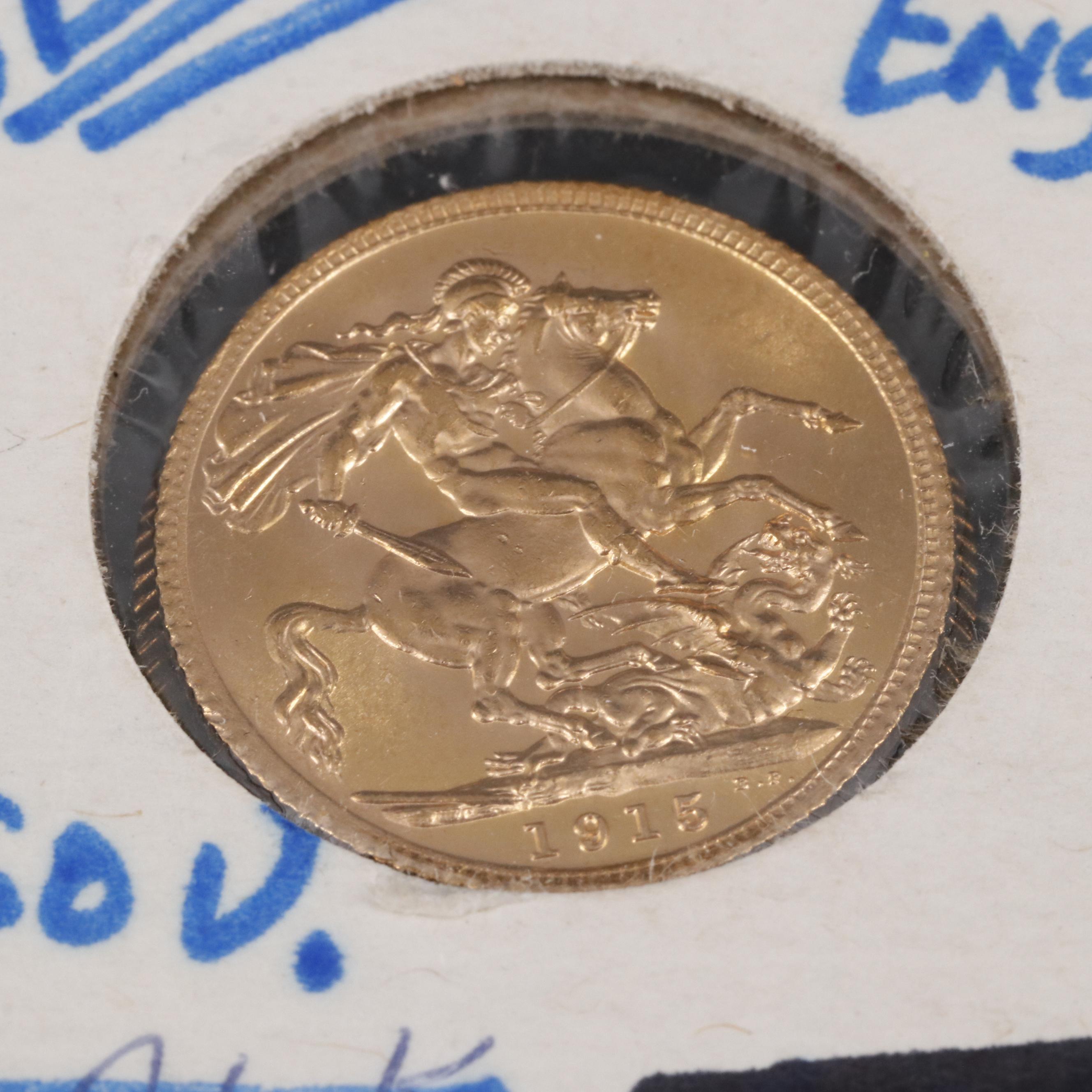 1915 British Gold Sovereign