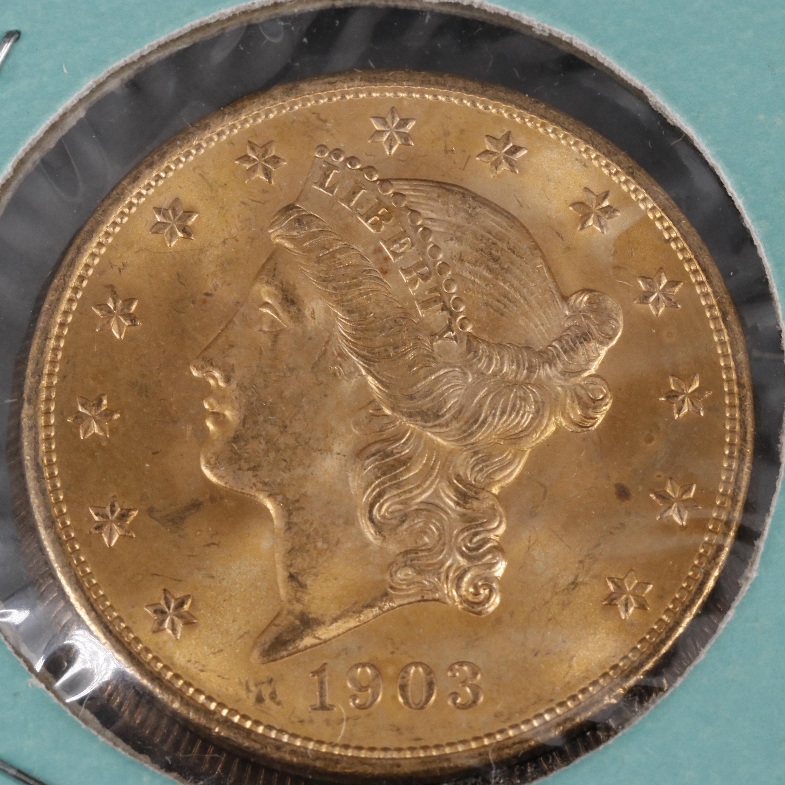 1903 Liberty Head $20 Gold Coin