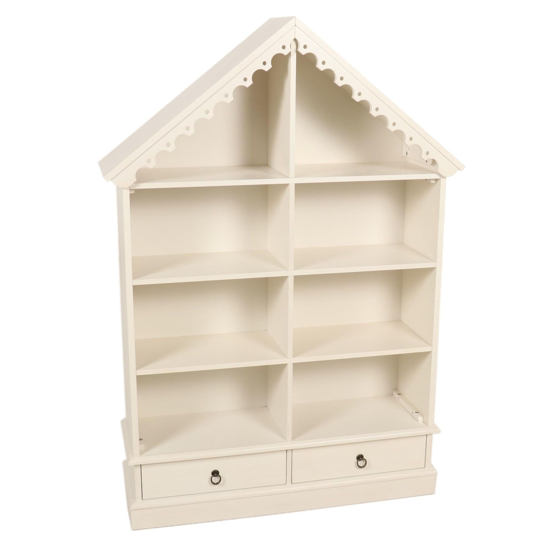 Pottery Barn Kids White-Finish House-Shaped Bookcase