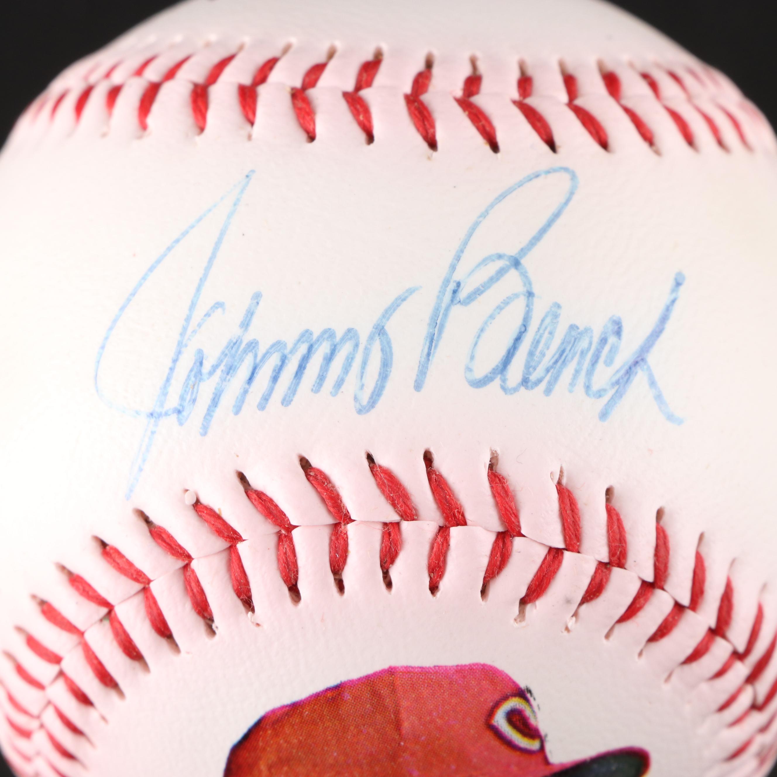 1978 World Series Pete Rose Signed Baseball with Johnny Bench Signed Baseball