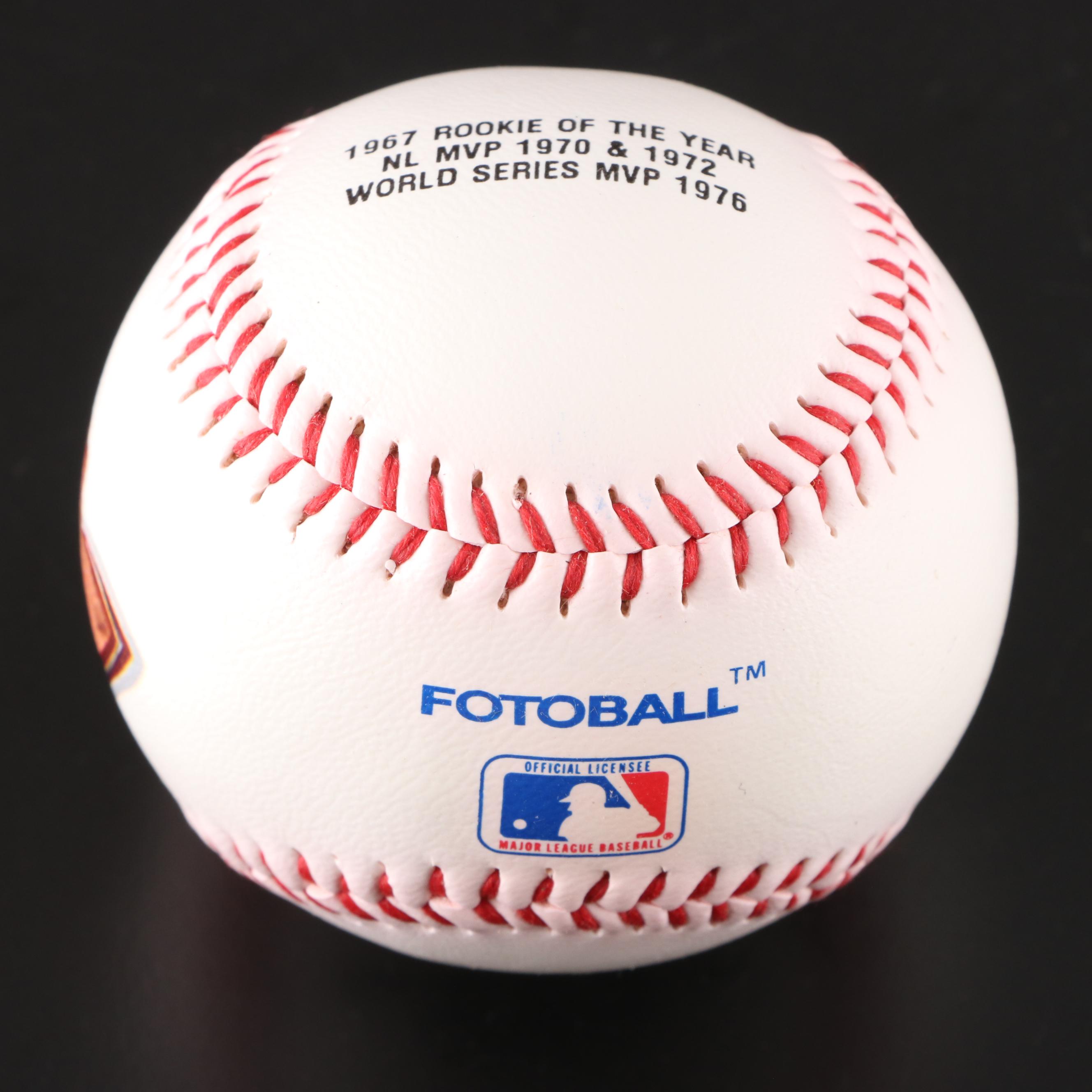 1978 World Series Pete Rose Signed Baseball with Johnny Bench Signed Baseball