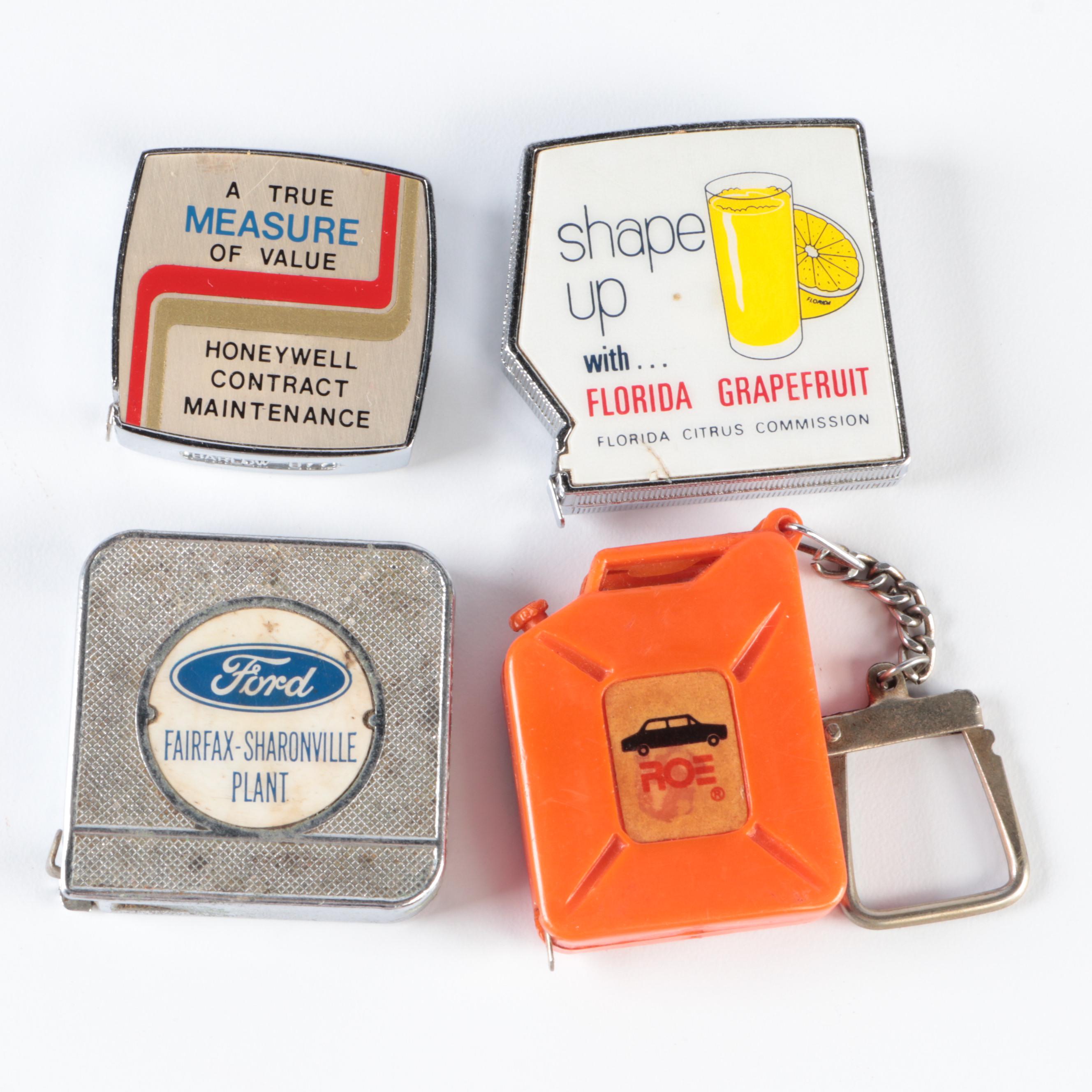 Union Federal and Other Advertising Branded Measuring Tape Collection