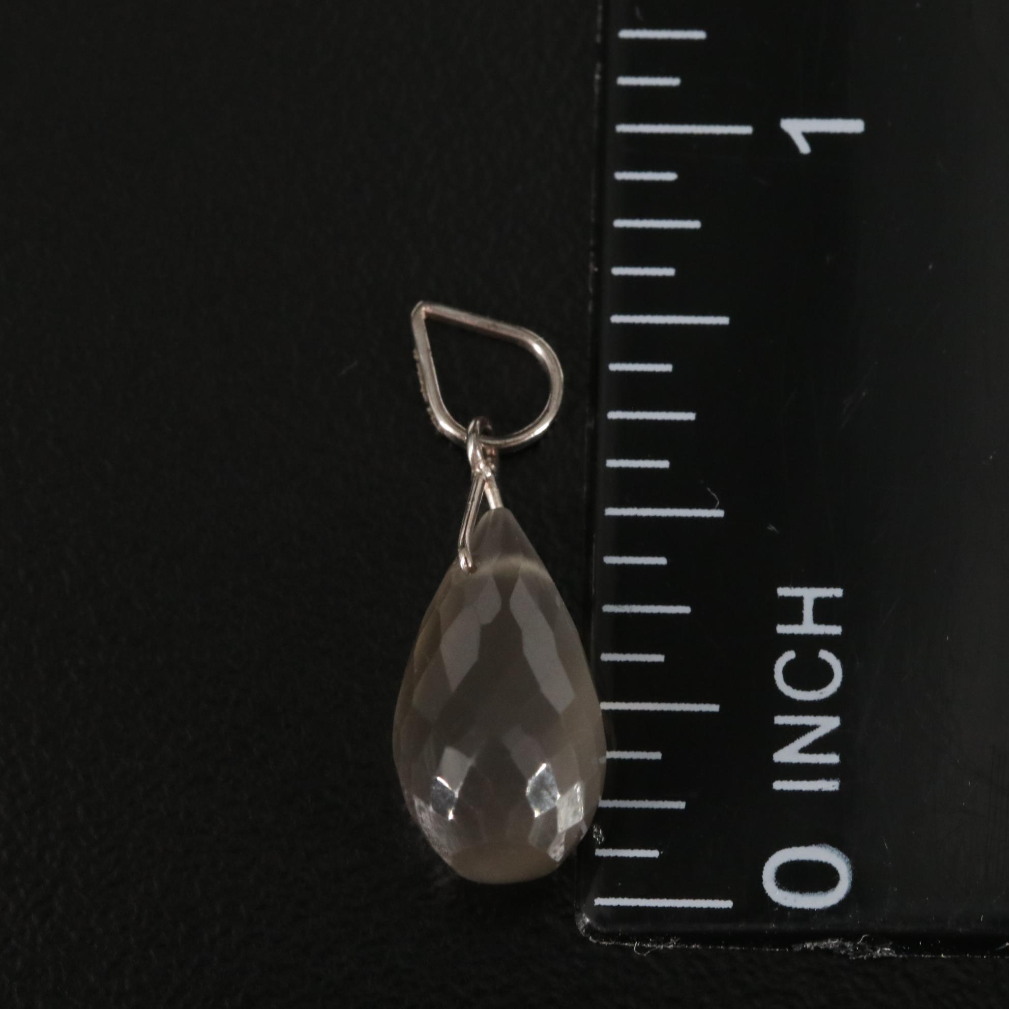 14K Moonstone Pendant