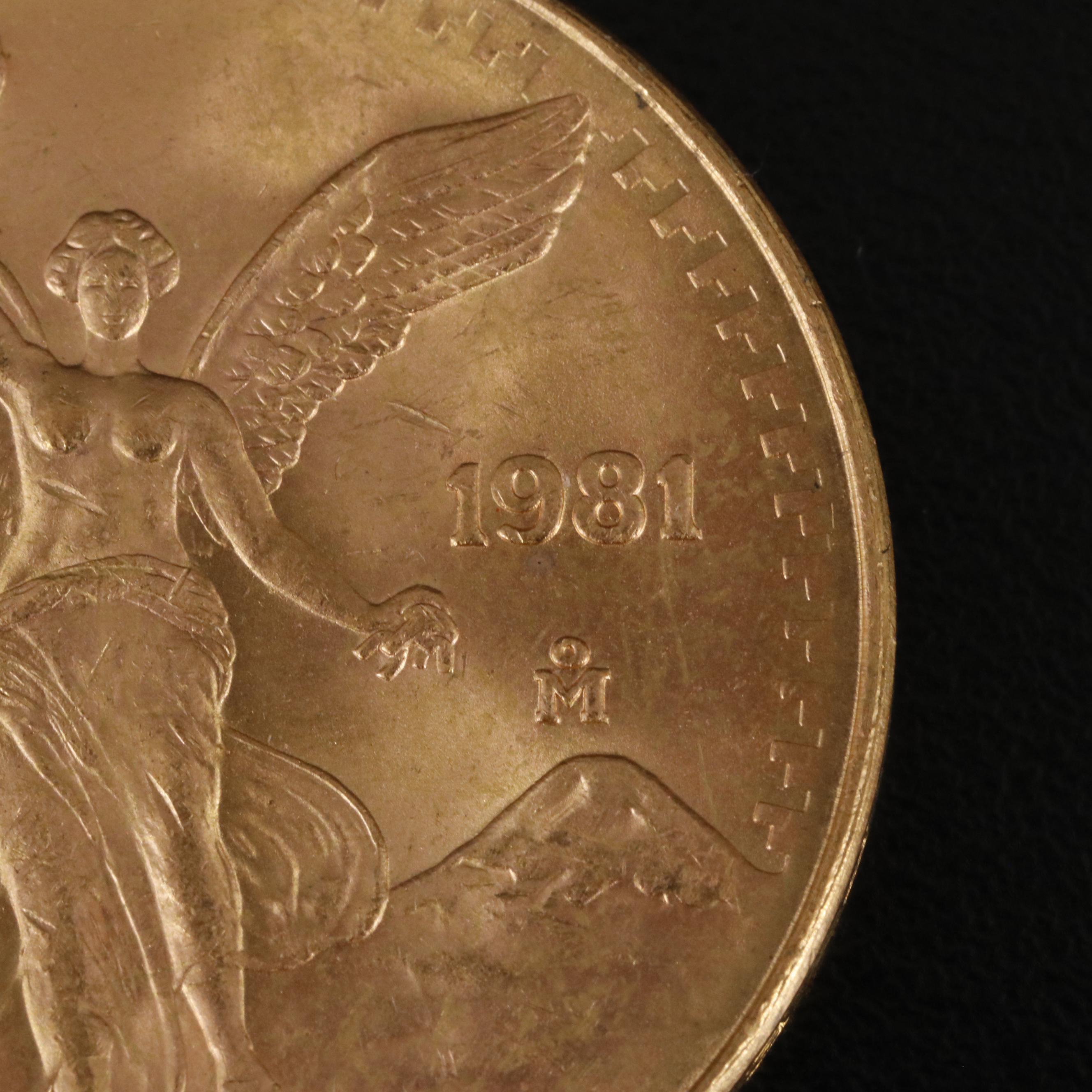 1981 Mexico 1 ozt. Gold Bullion Coin