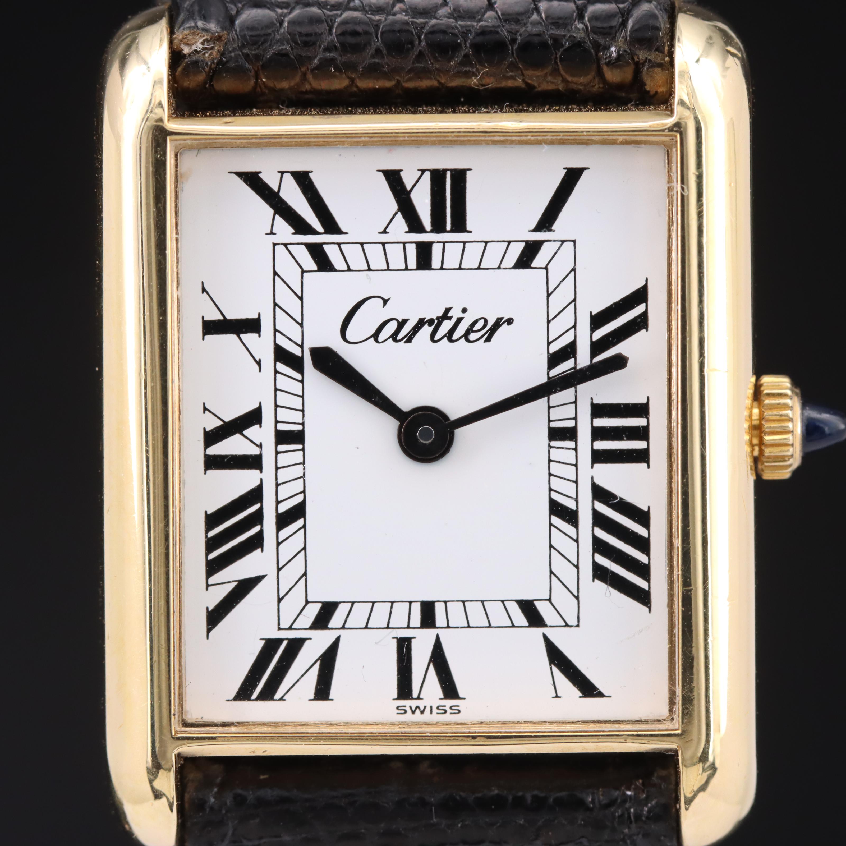 Vintage Cartier Tank Hand-Wind Watch