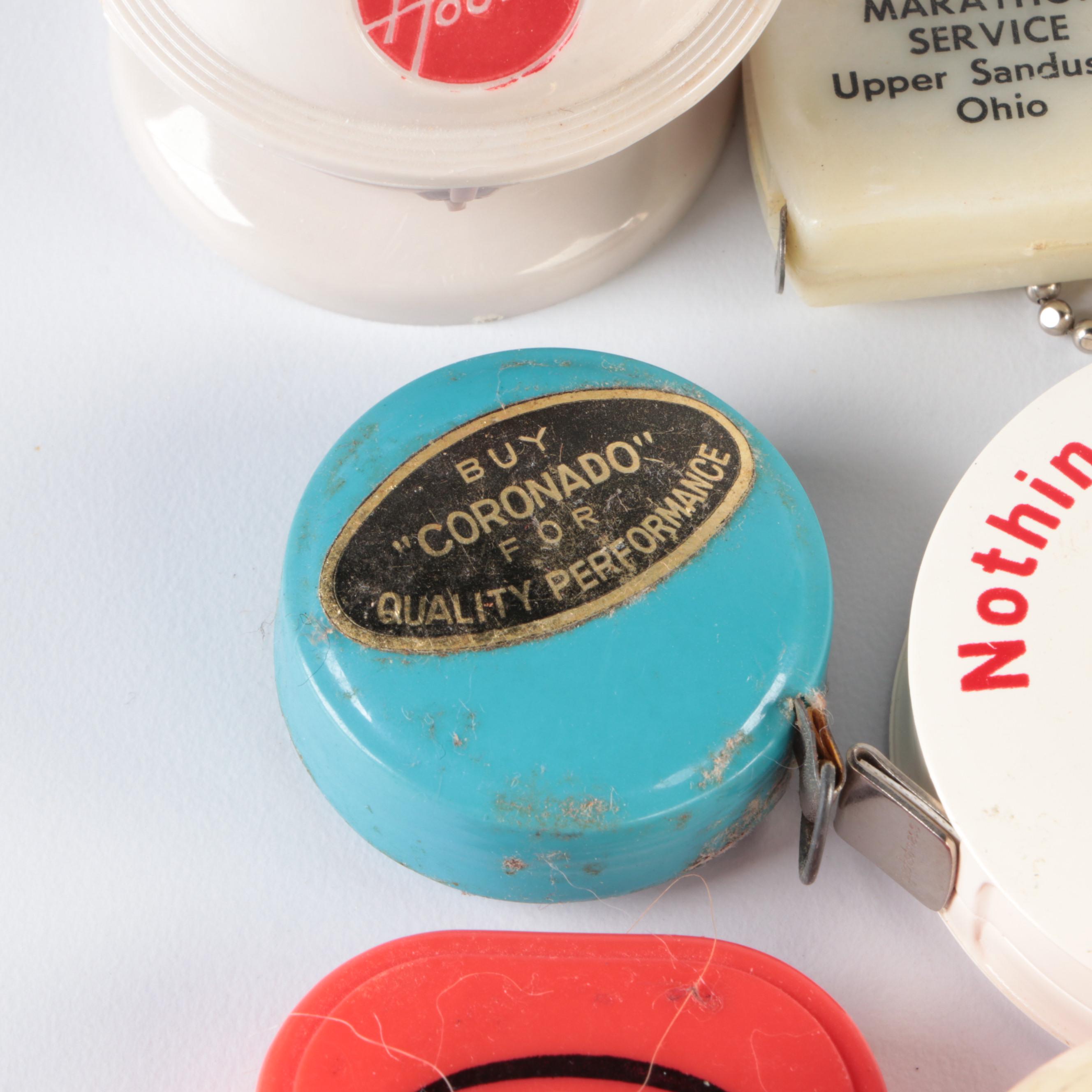 Hoover and Assorted Advertising Branded Measuring Tapes