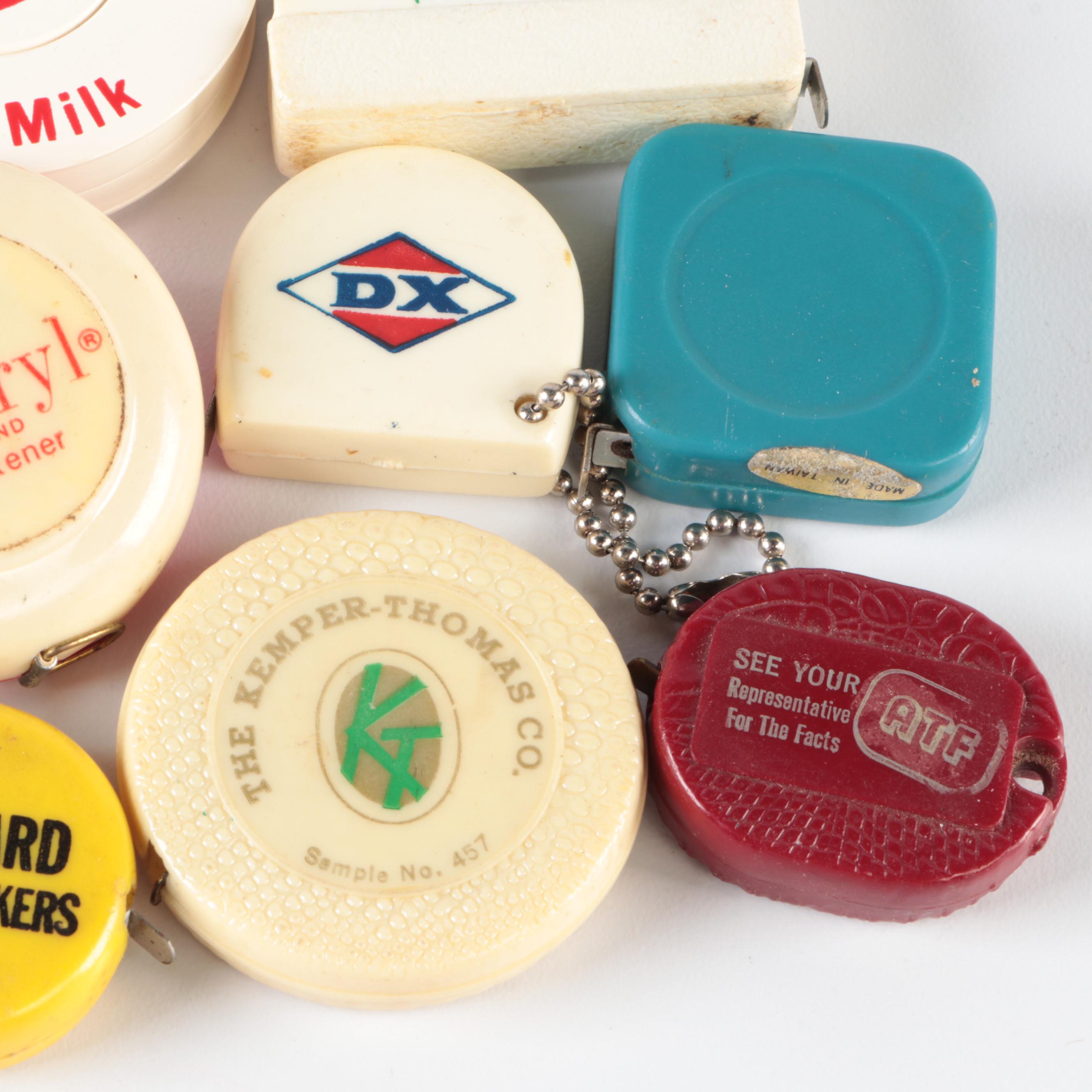 Hoover and Assorted Advertising Branded Measuring Tapes