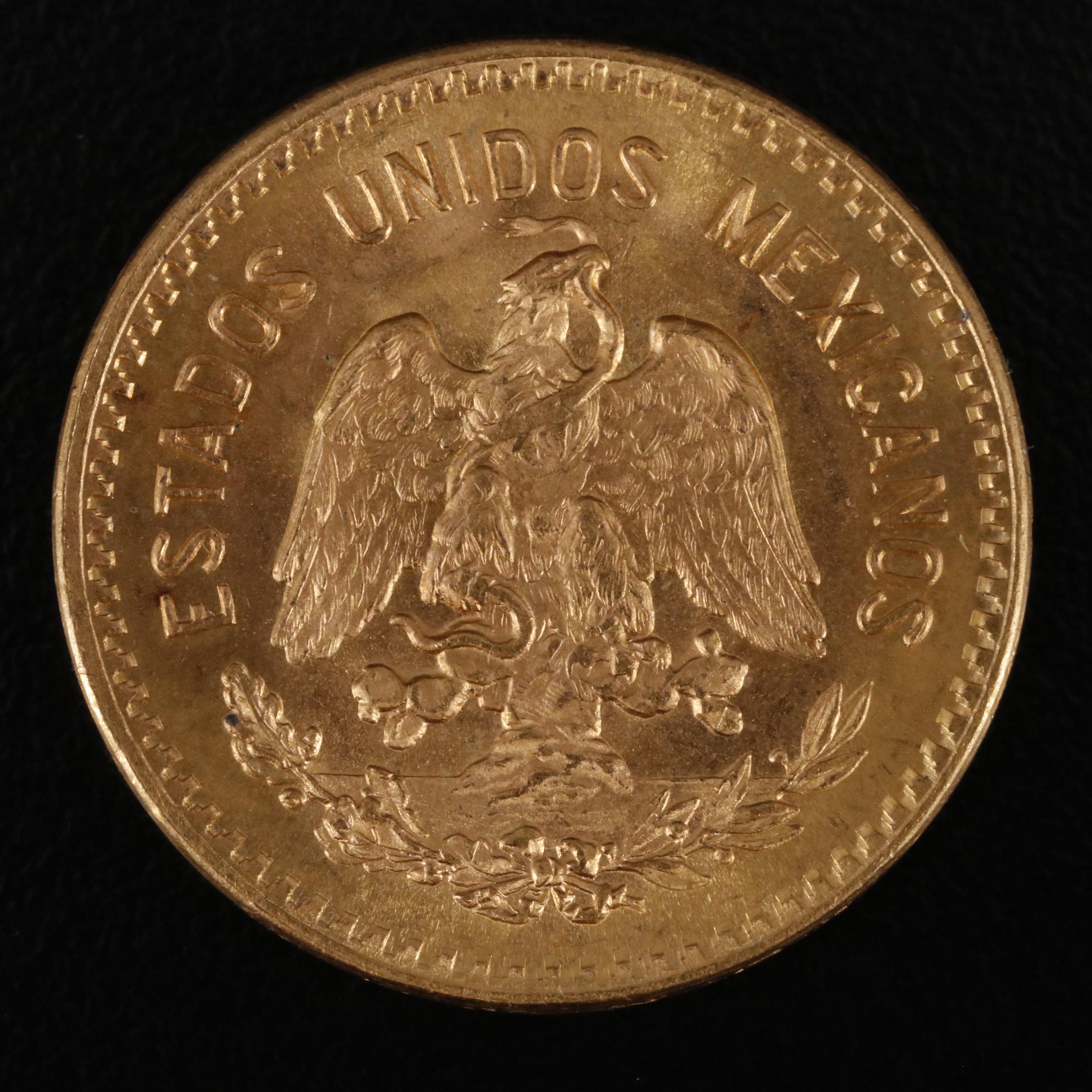 1959 Mexico Ten Pesos Gold Coin
