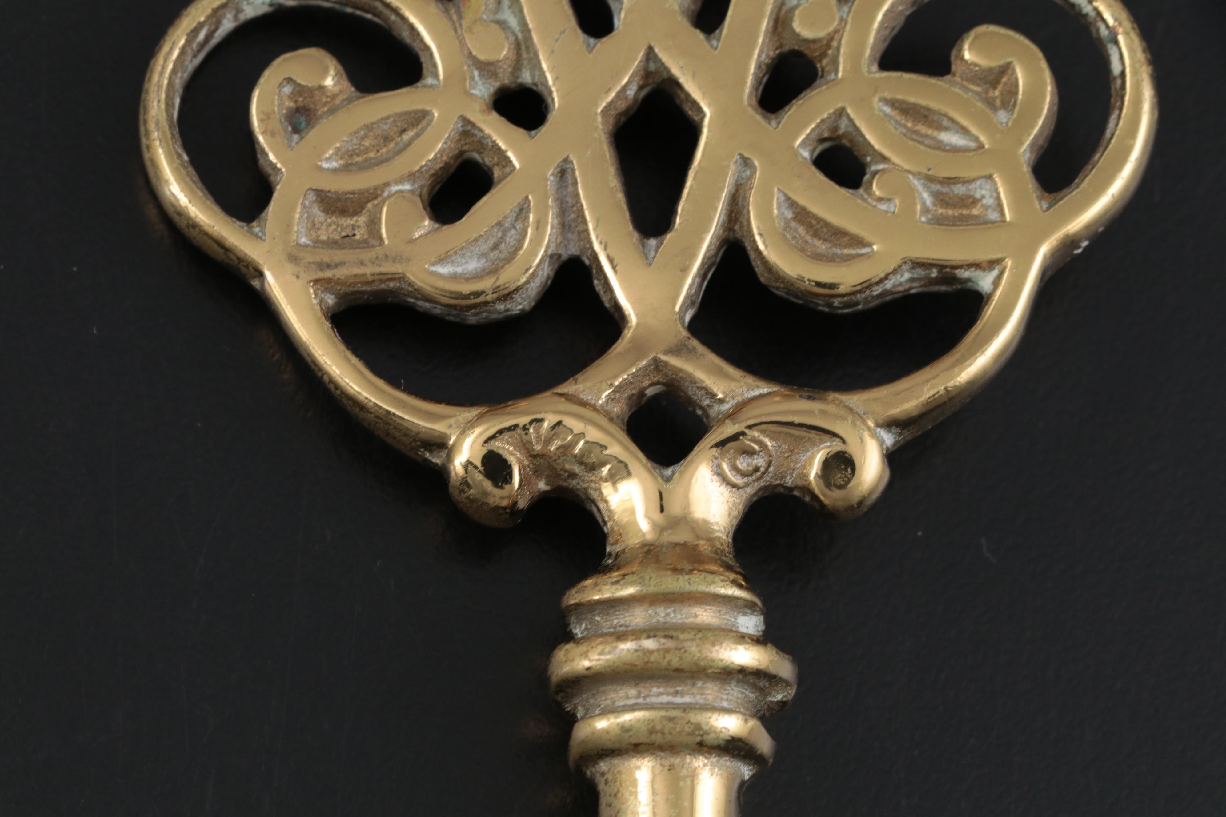 Baldwin Brass Candle Sconces and Chambersticks With Royal Copenhagen Candlestick