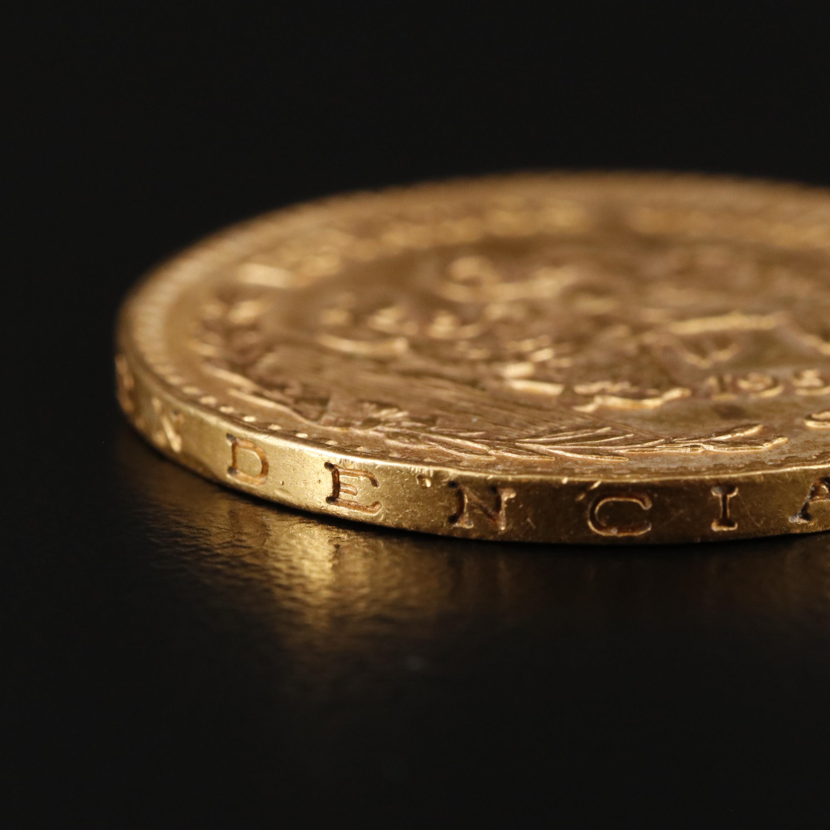 1959 Mexico Twenty Pesos Gold Coin