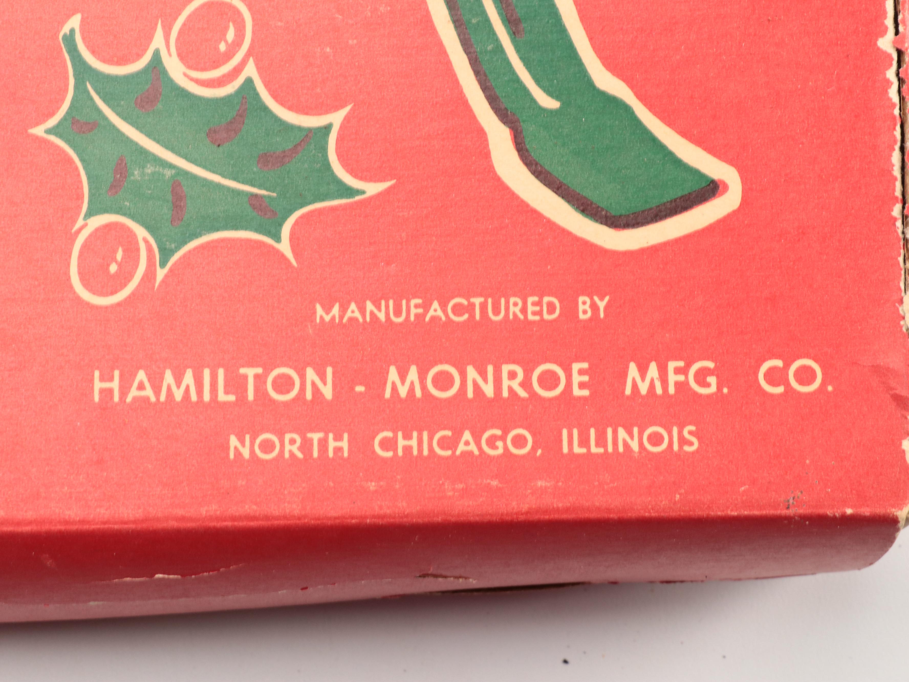 General Electric Noma Twinkle Lights, Shiny-Brite Ornaments, and Tree Stand