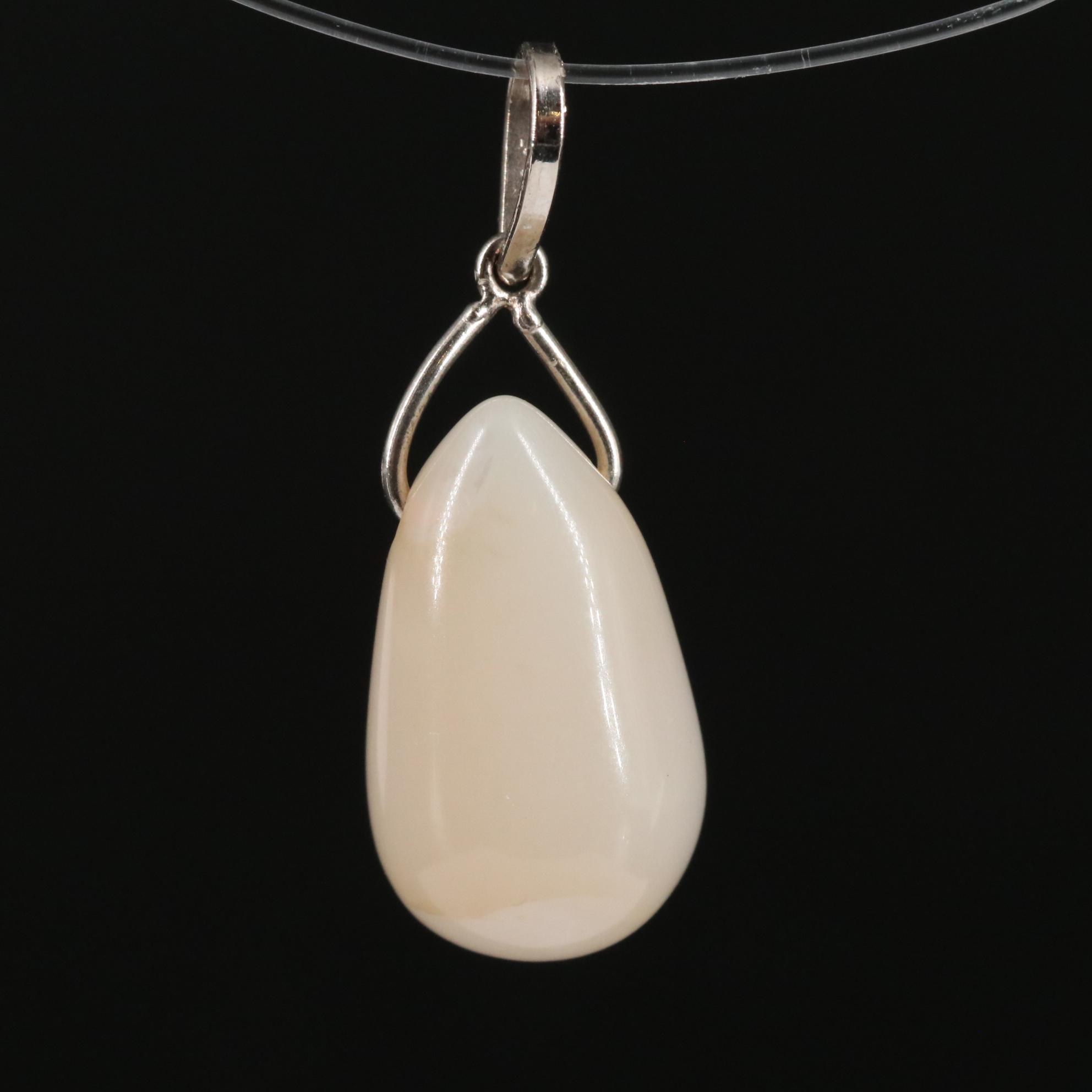14K Moonstone Pendant