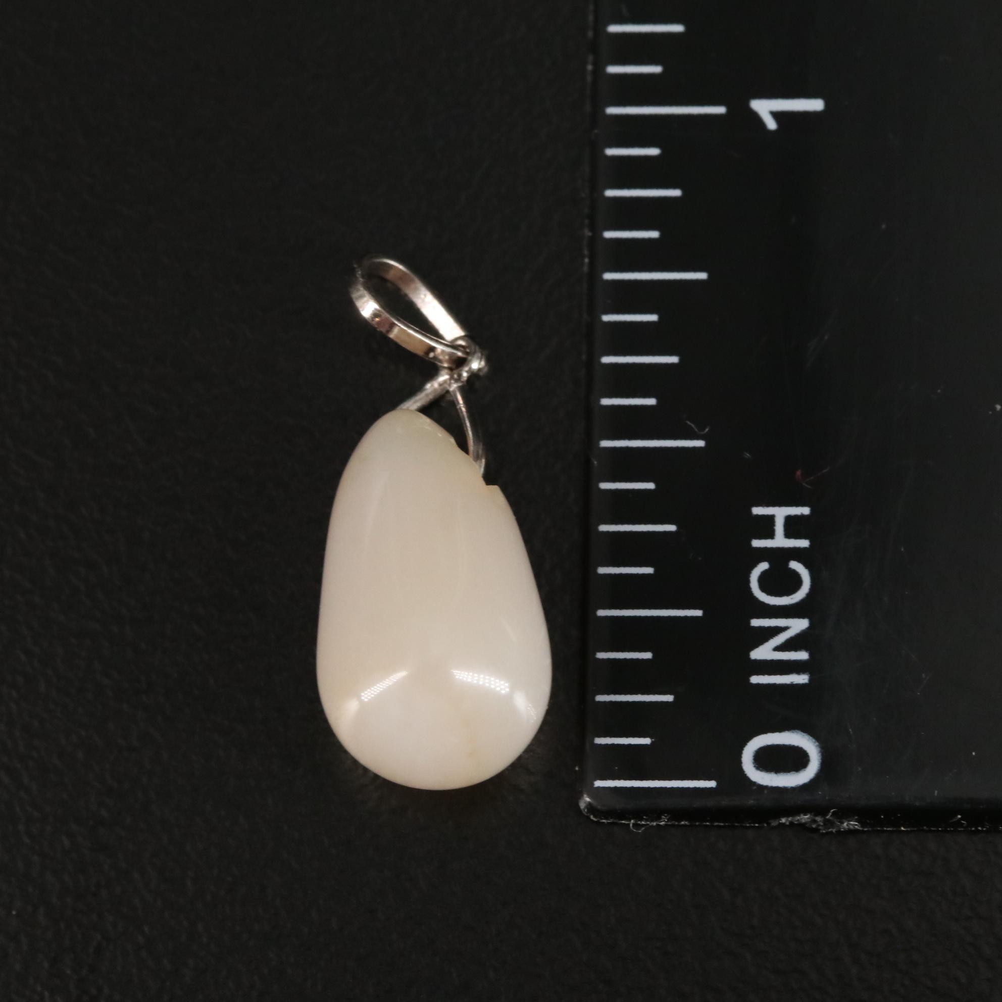 14K Moonstone Pendant