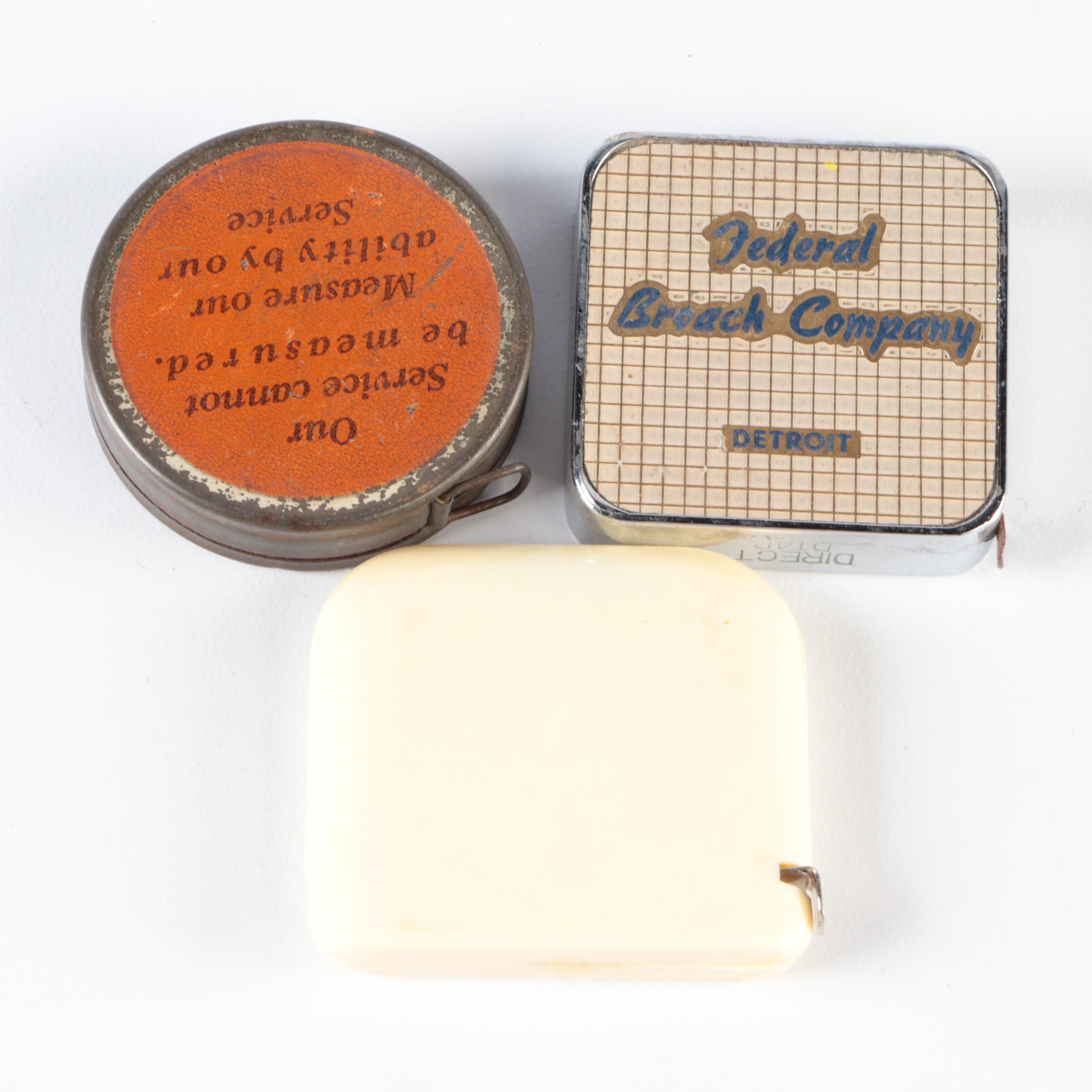 Mancini Construction Co. and Other Assorted Advertising Branded Measuring Tapes