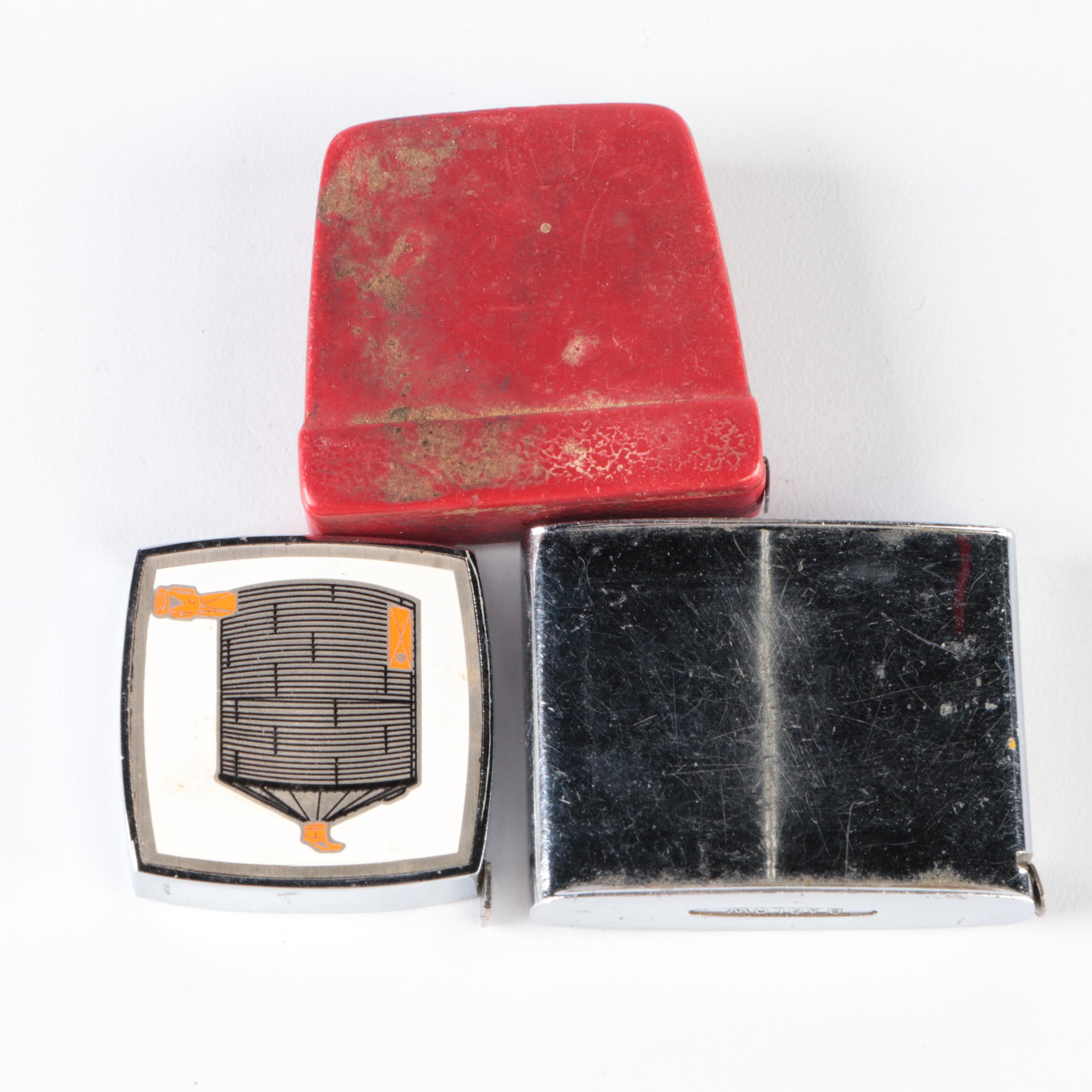 Mancini Construction Co. and Other Assorted Advertising Branded Measuring Tapes