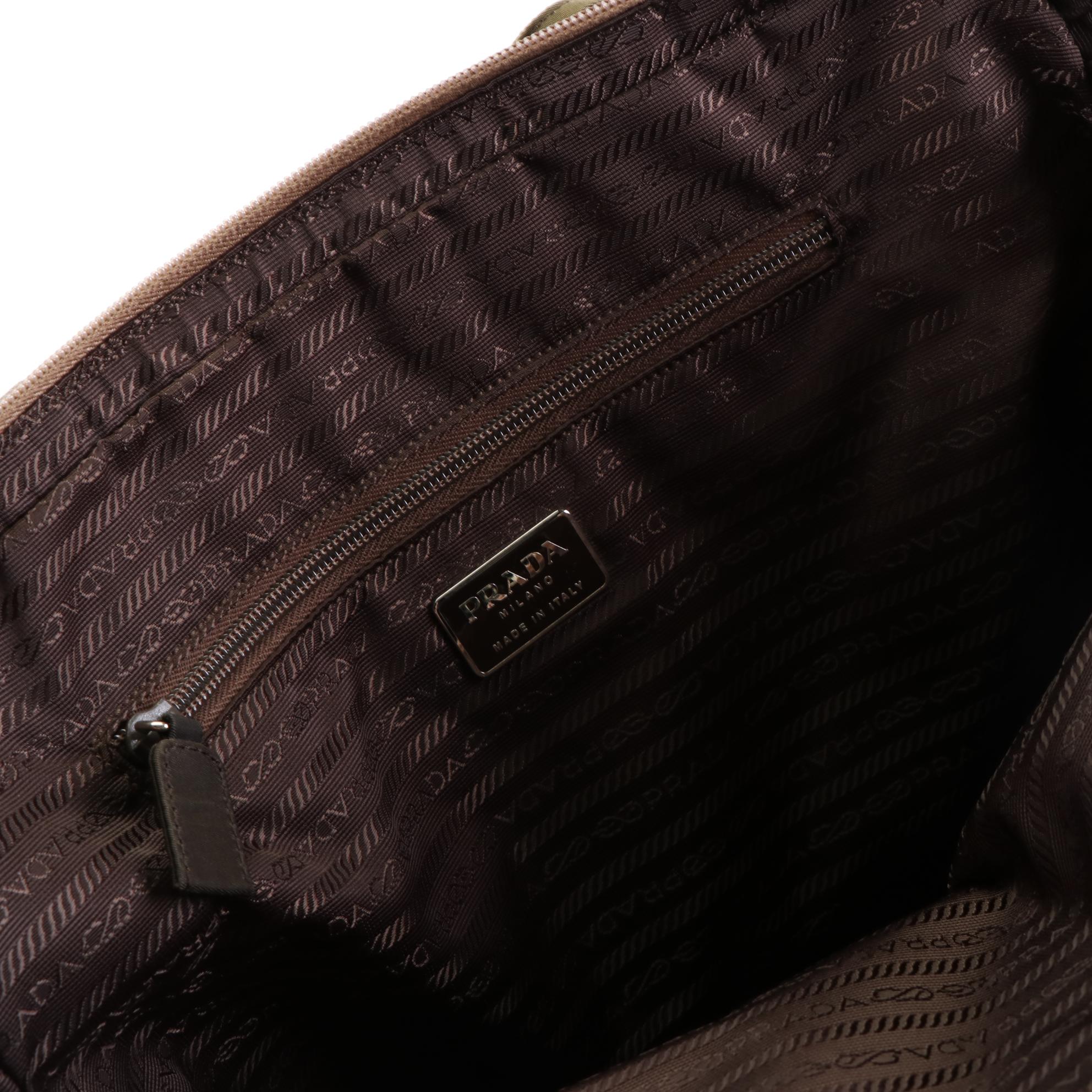 Prada Zippered Tote Bag in Tessuto Nylon