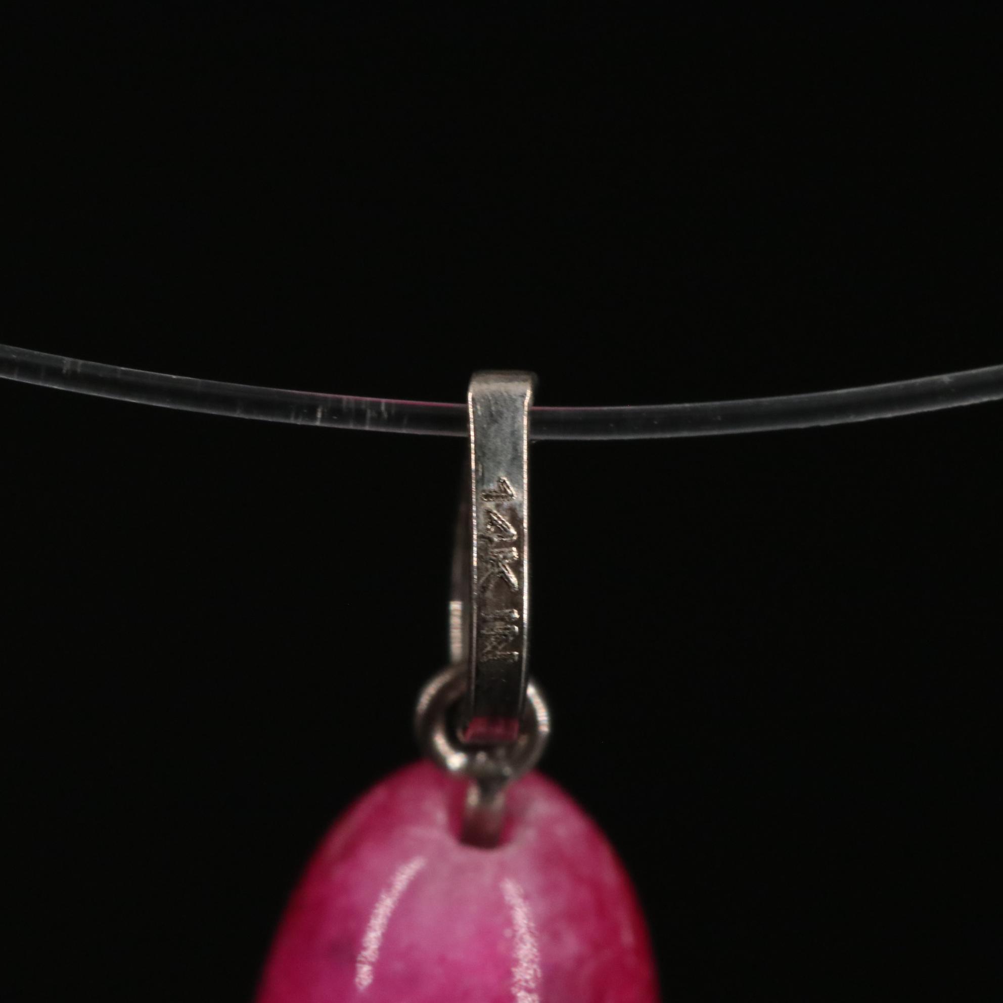 14K Quartzite Pendant