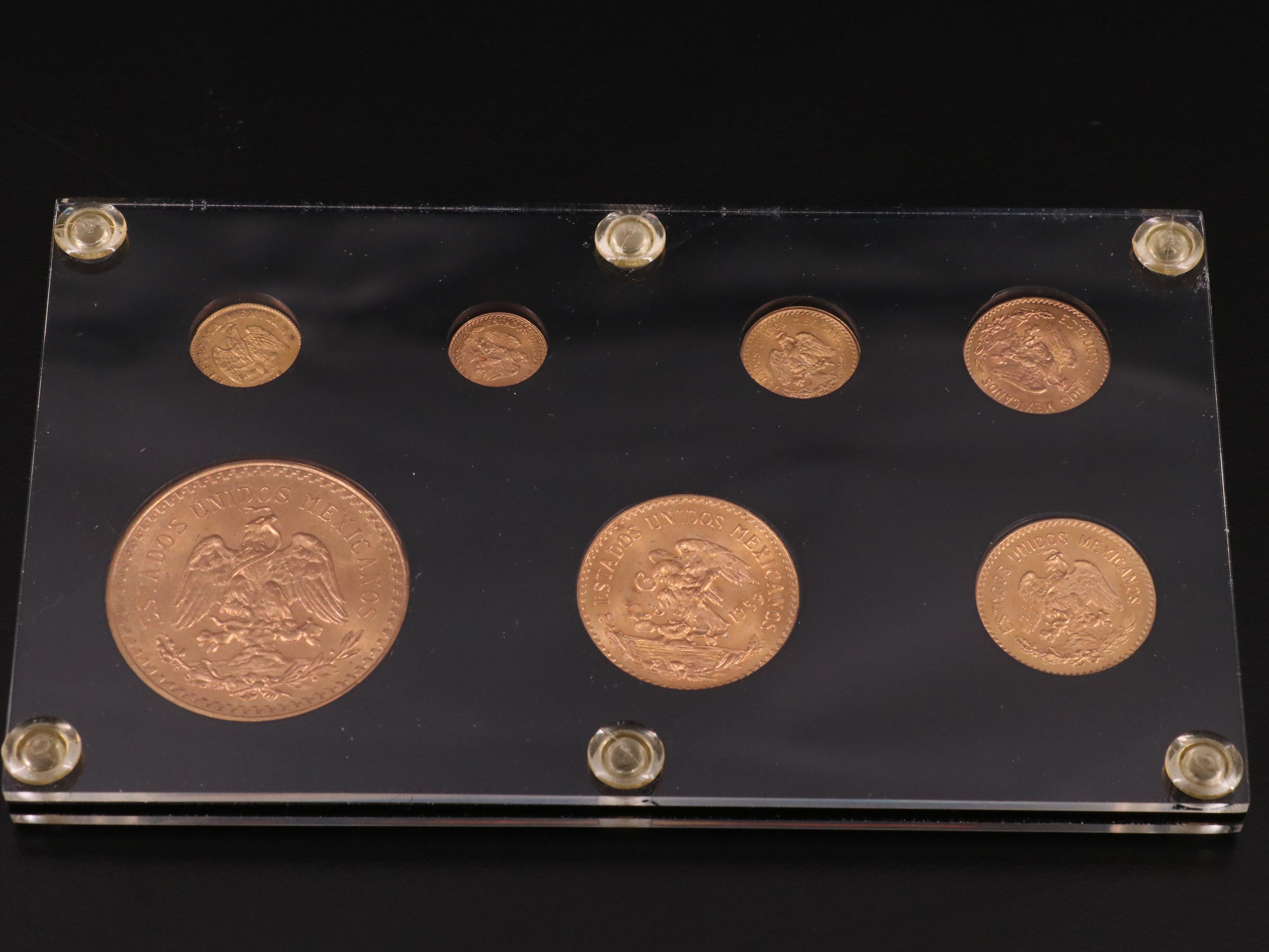 Gold Coins of Mexico Seven Coin Set