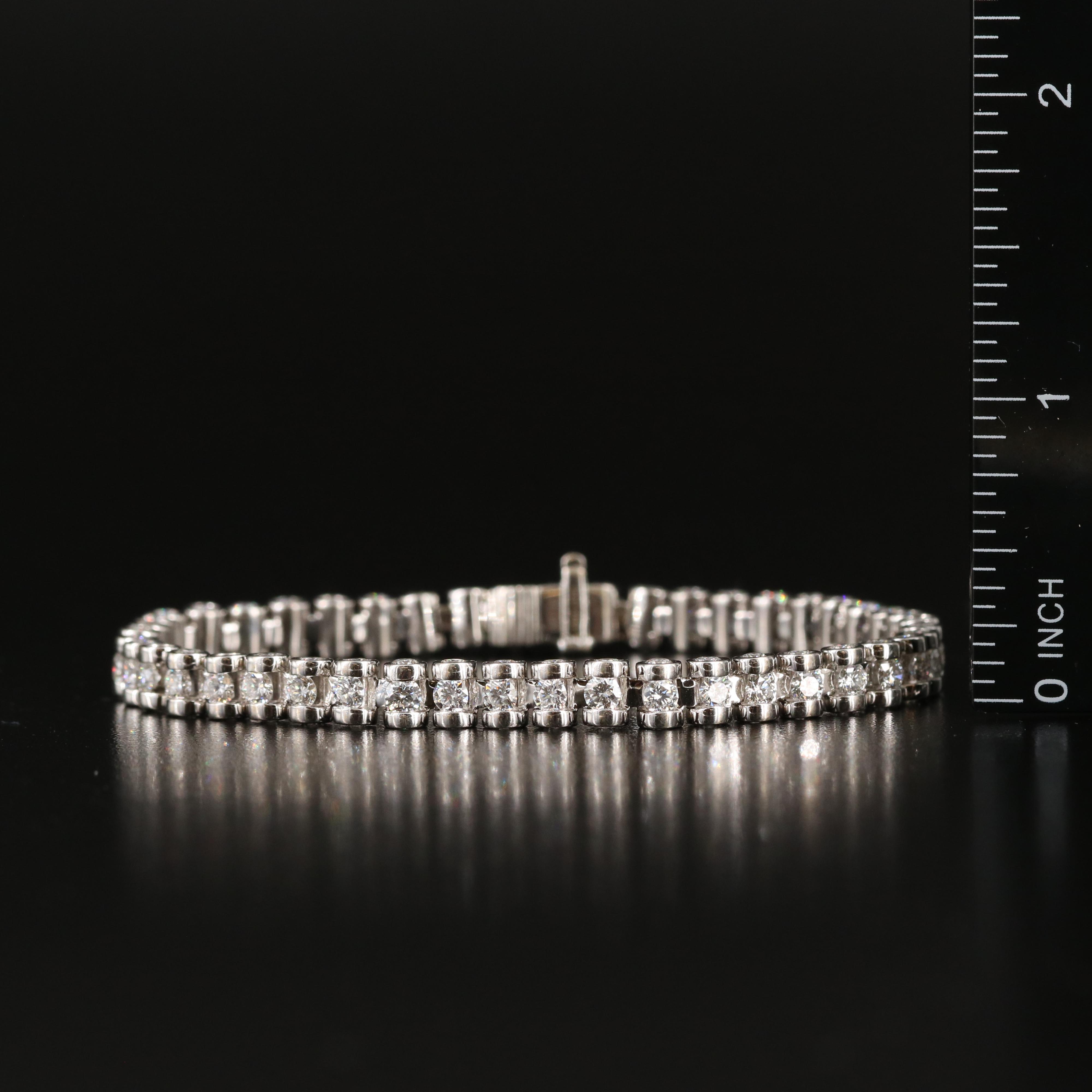 18K 10.12 CTW Diamond Line Bracelet