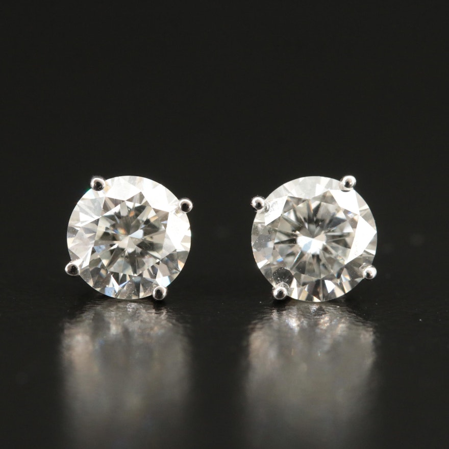 14K 2.03 CTW Lab Grown Diamond Stud Earrings