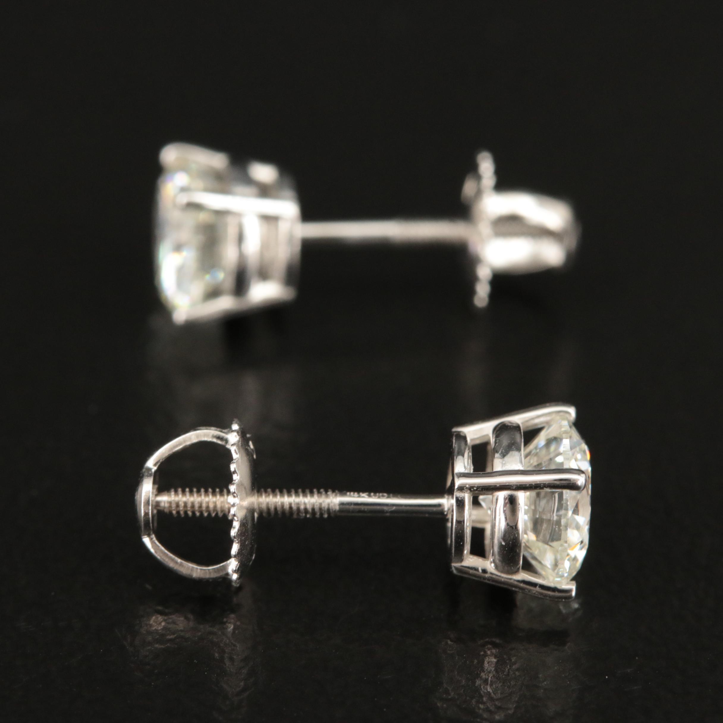 14K 2.03 CTW Lab Grown Diamond Stud Earrings