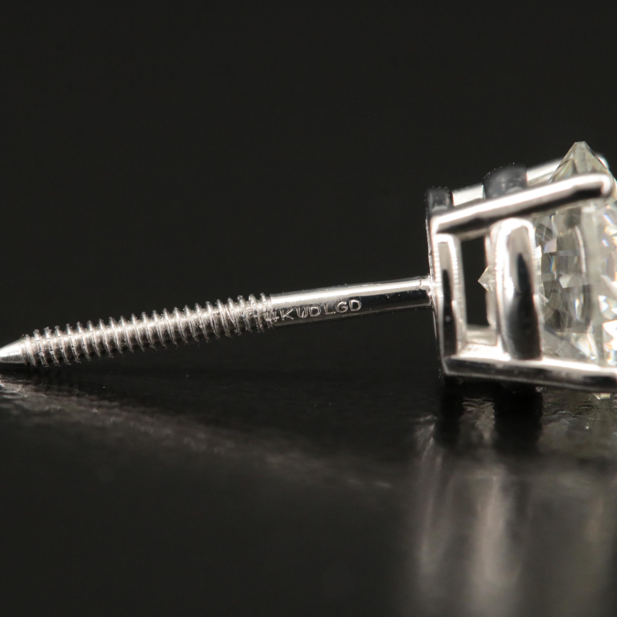 14K 2.03 CTW Lab Grown Diamond Stud Earrings