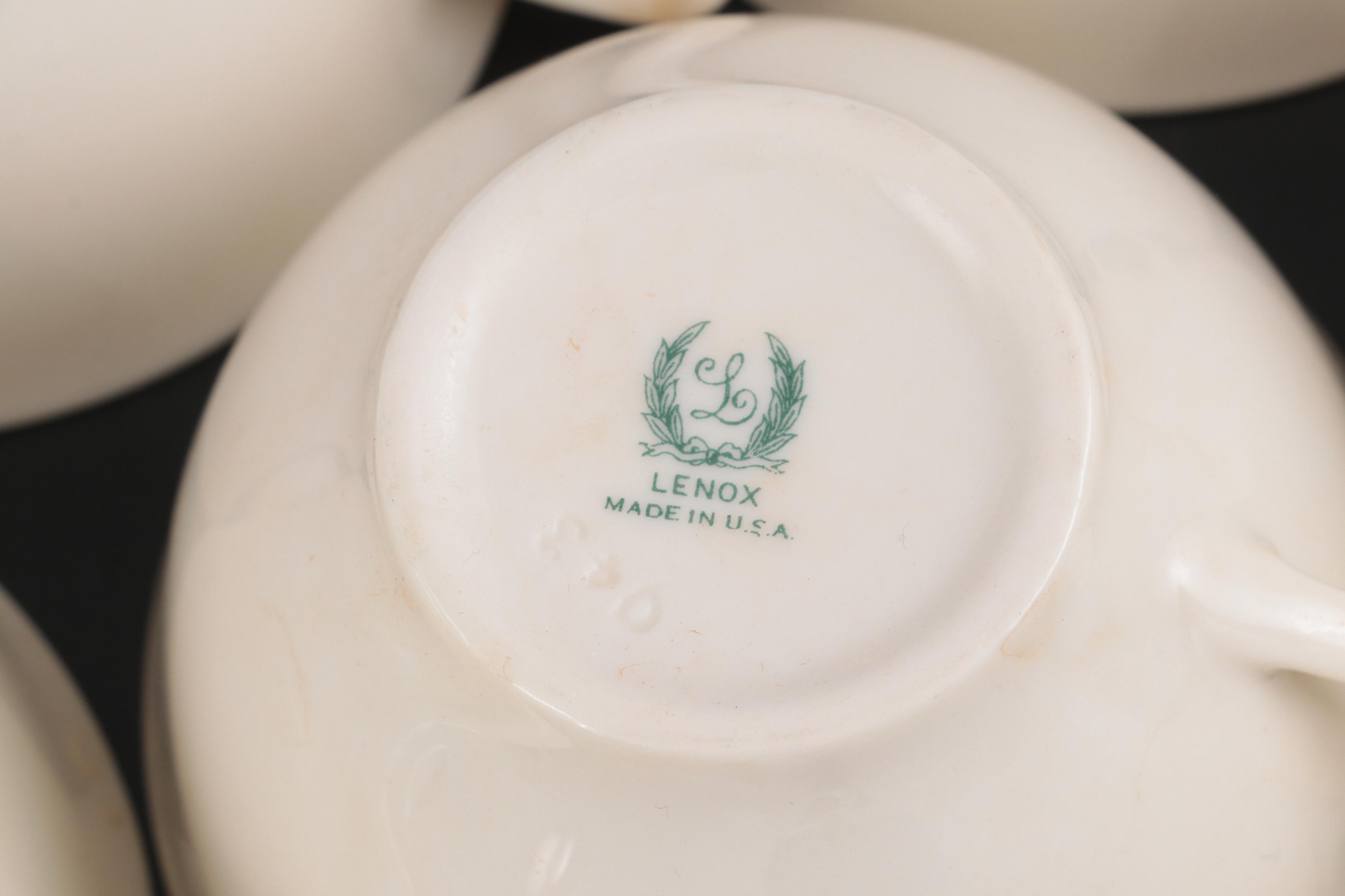 Lenox "Coupe Off White" Bone China Dinnerware, 1937–1977