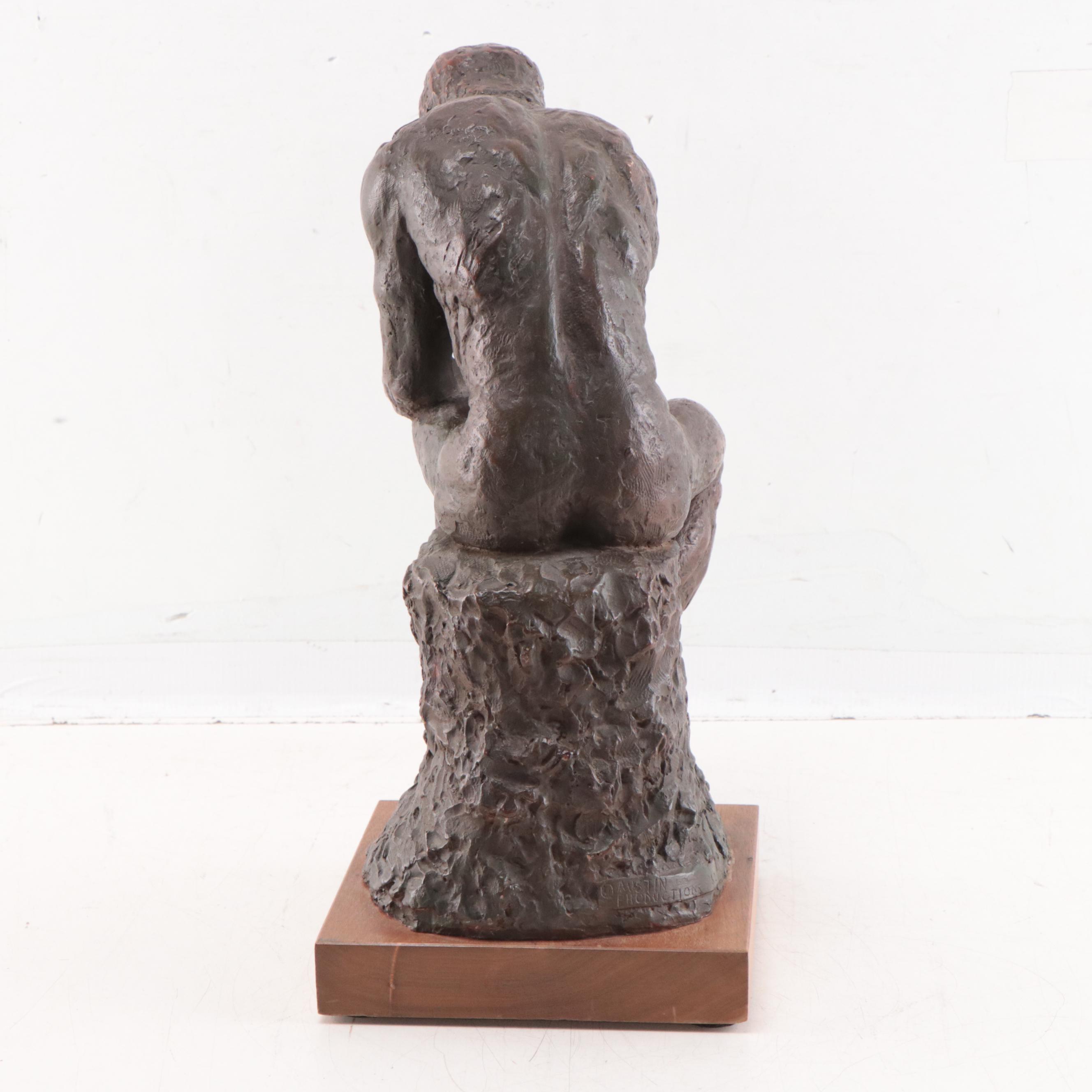 Austin Productions Plaster Reproduction "The Thinker," 1962