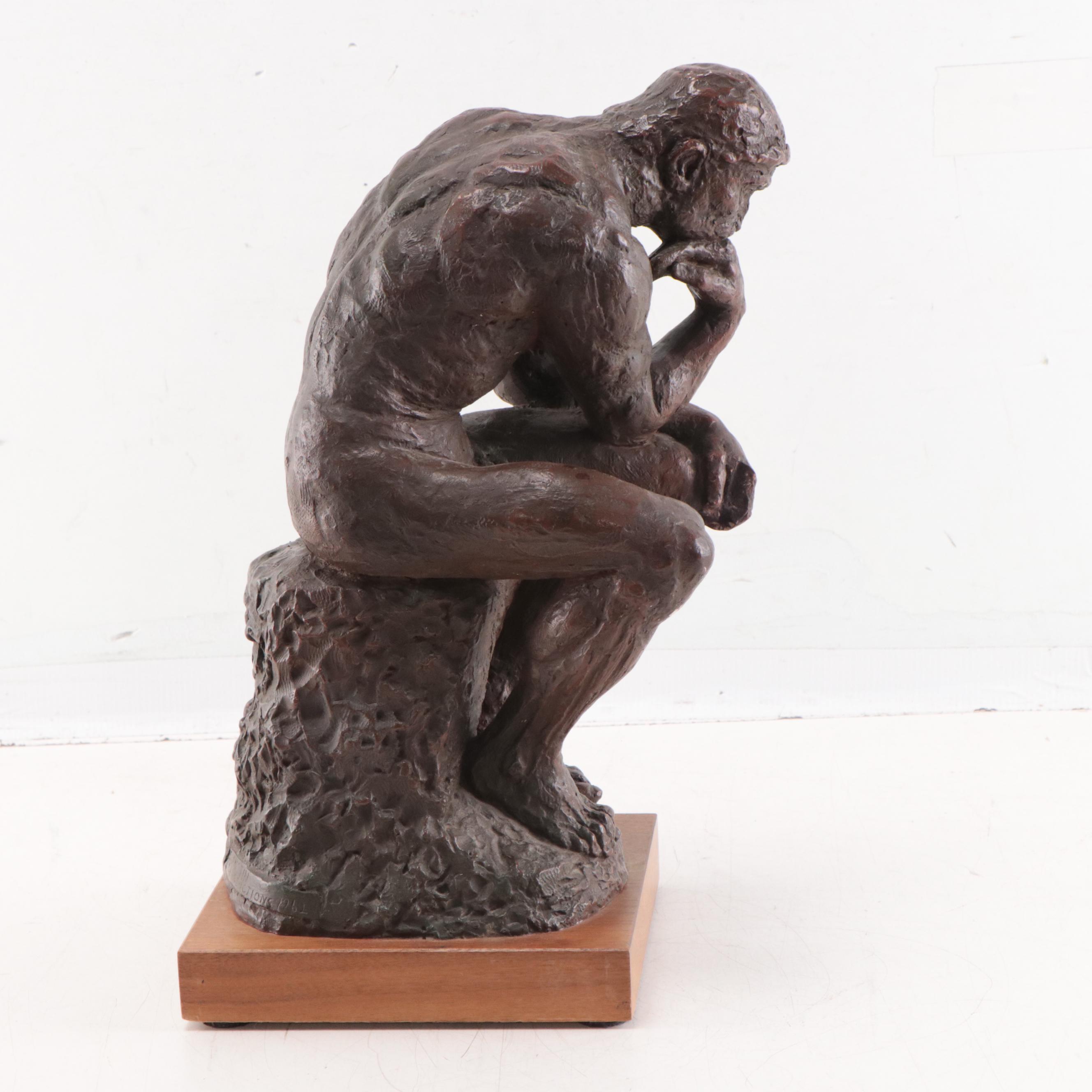 Austin Productions Plaster Reproduction "The Thinker," 1962