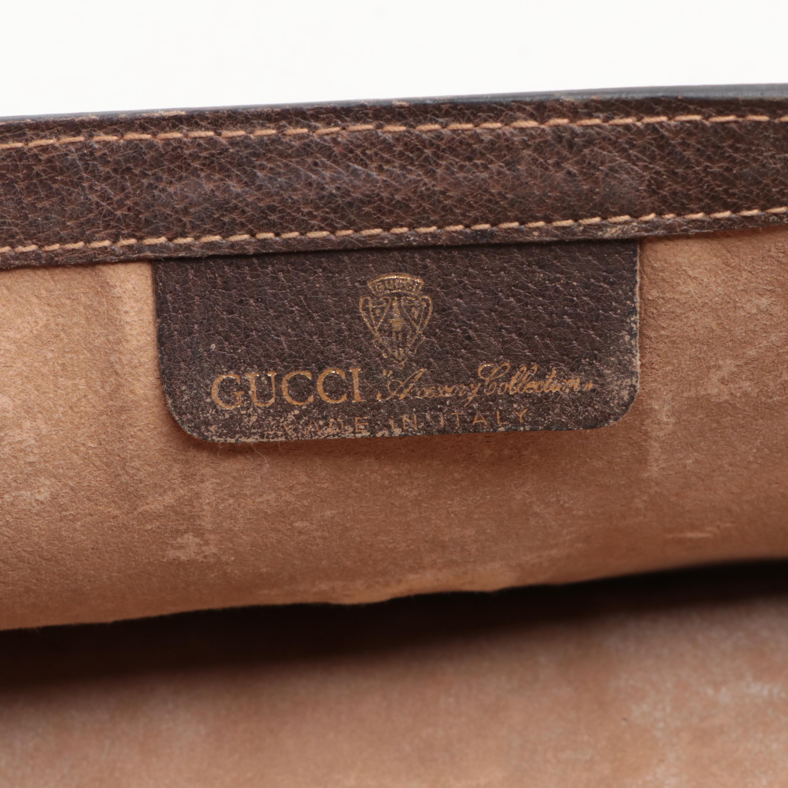 Gucci Accessory Collection Clutch in GG Supreme Canvas and Leather