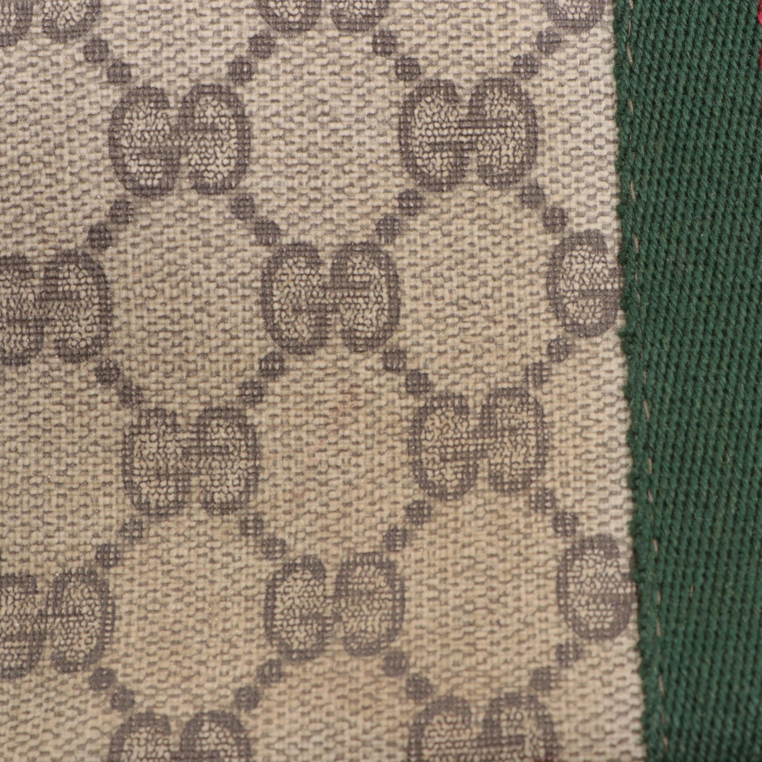 Gucci Accessory Collection Clutch in GG Supreme Canvas and Leather