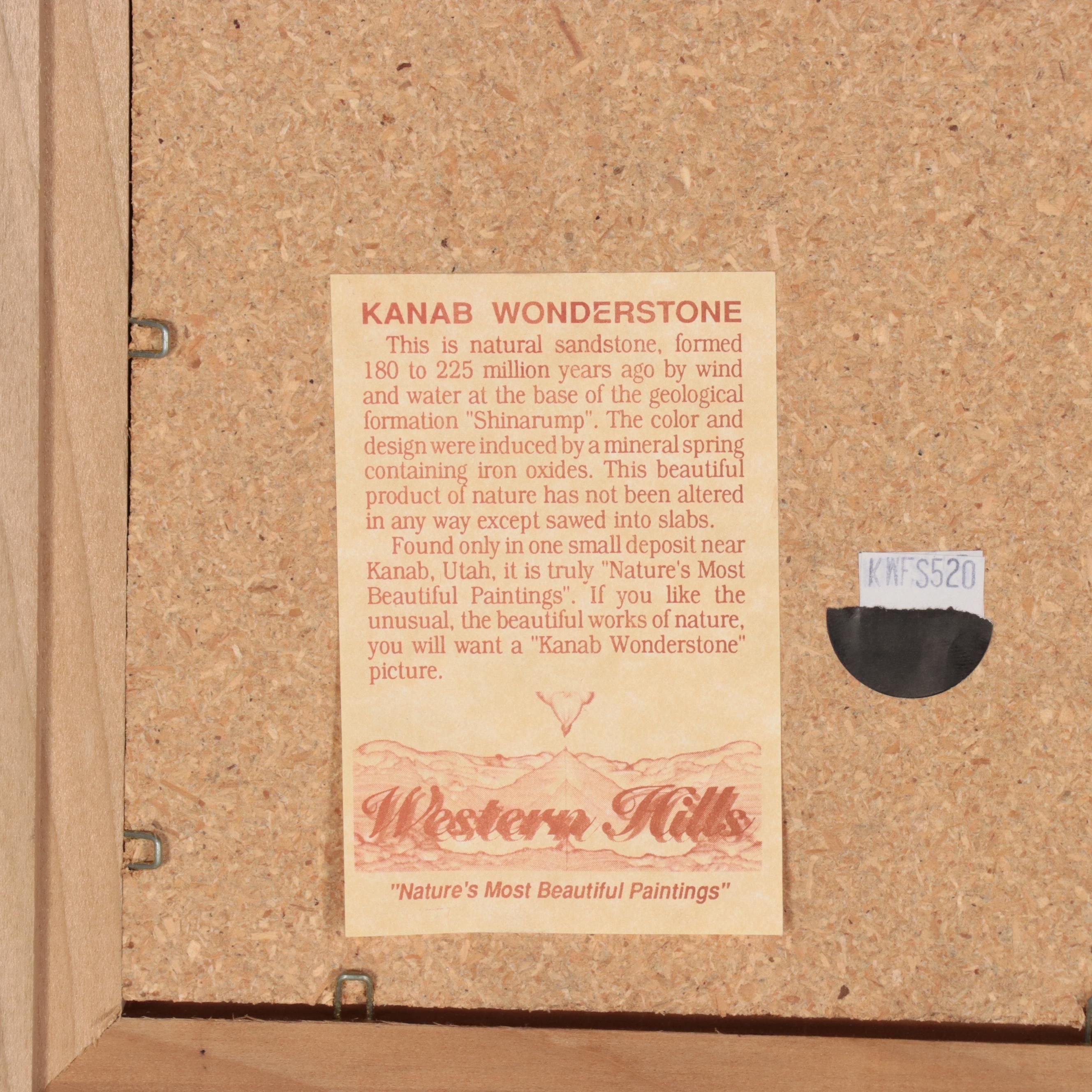 Kanab Wonderstone Natural Sandstone "Landscape" Specimen