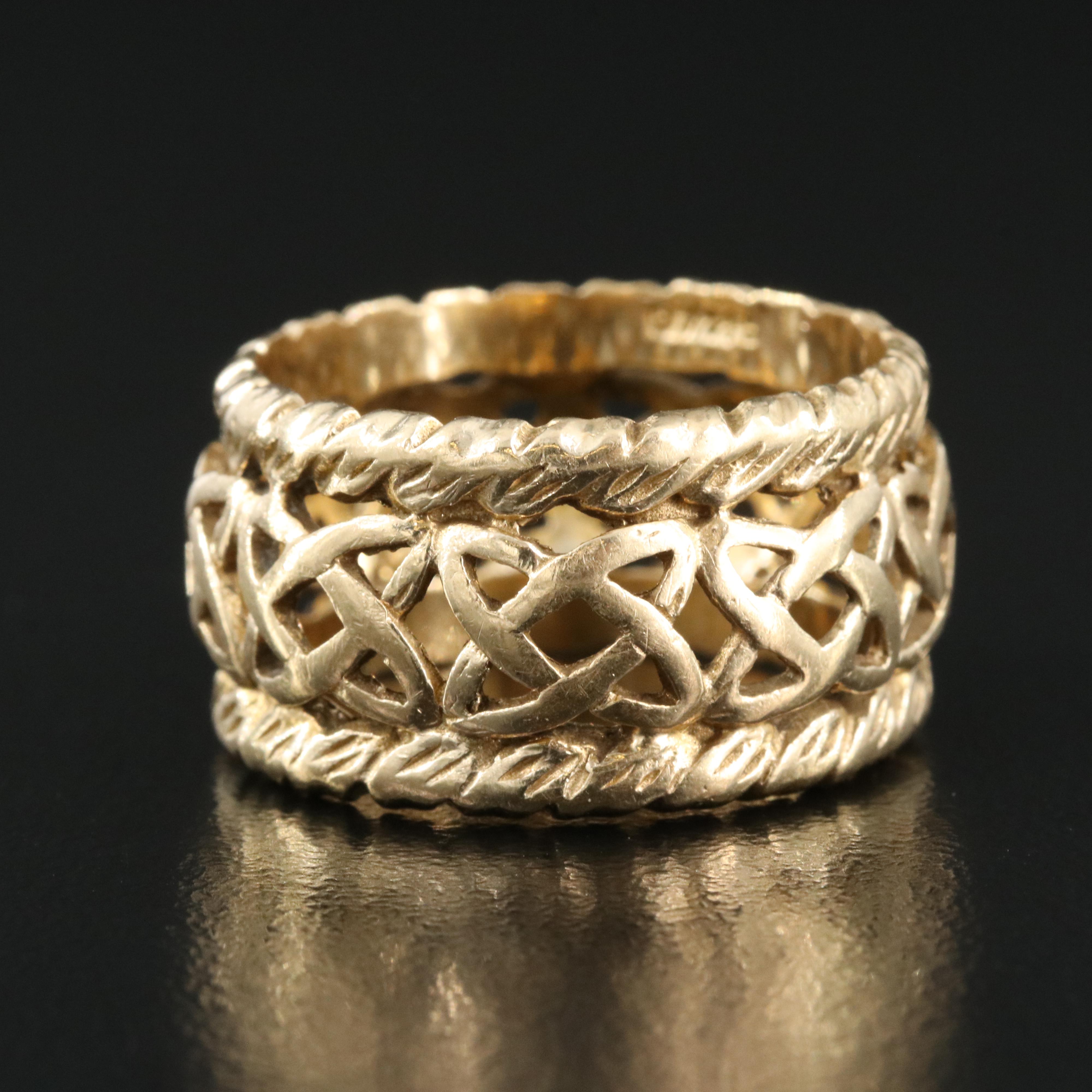 14K Celtic Knot Band
