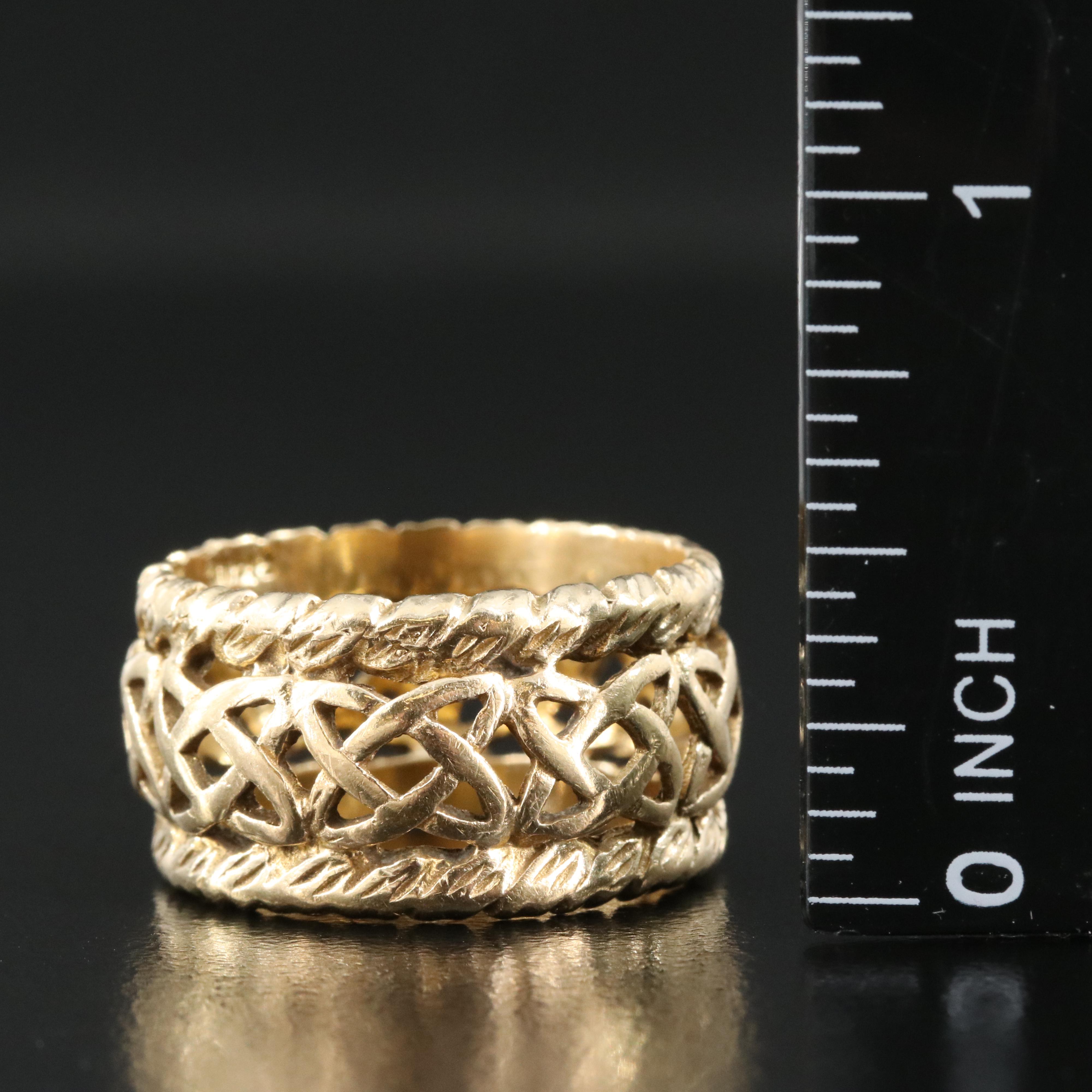 14K Celtic Knot Band