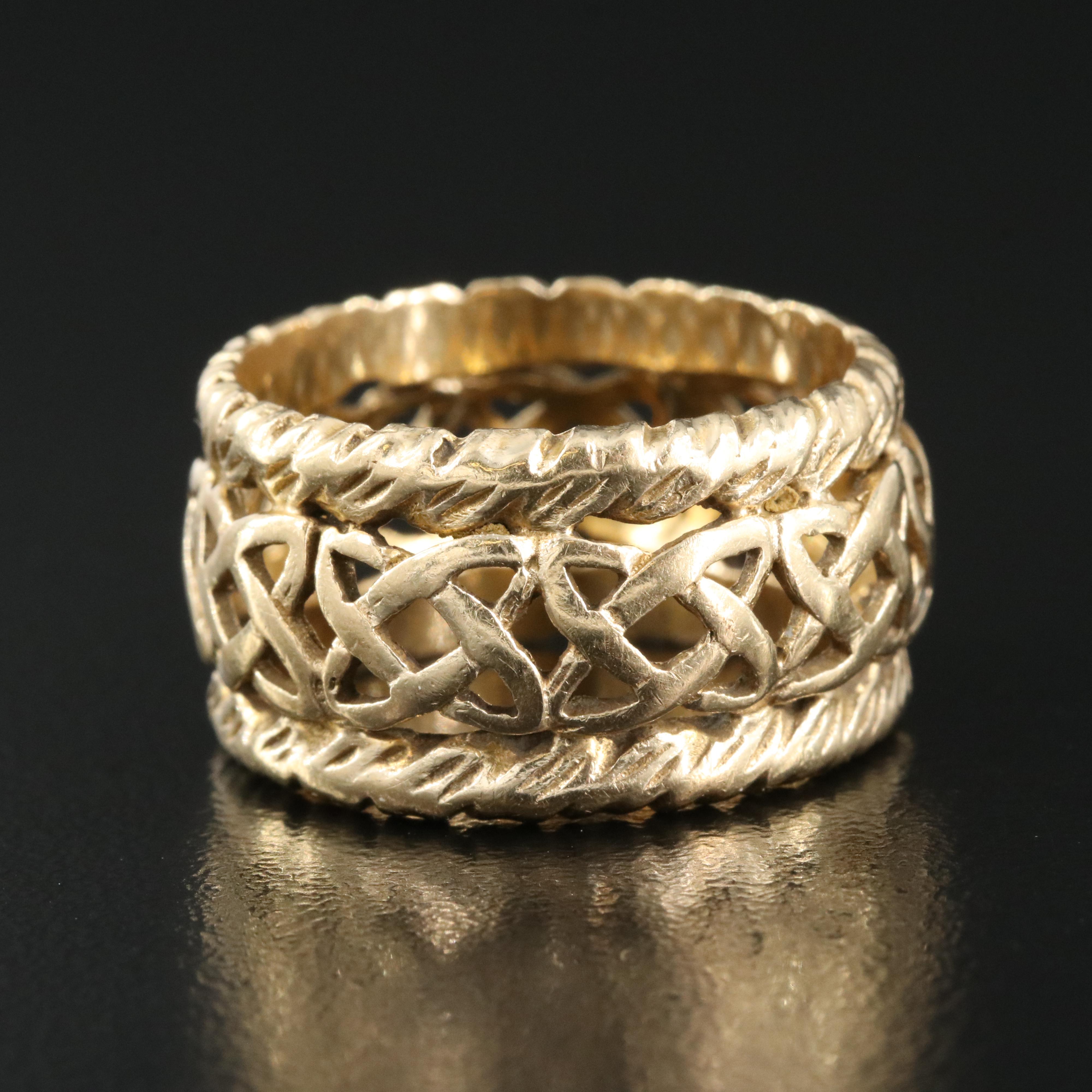 14K Celtic Knot Band