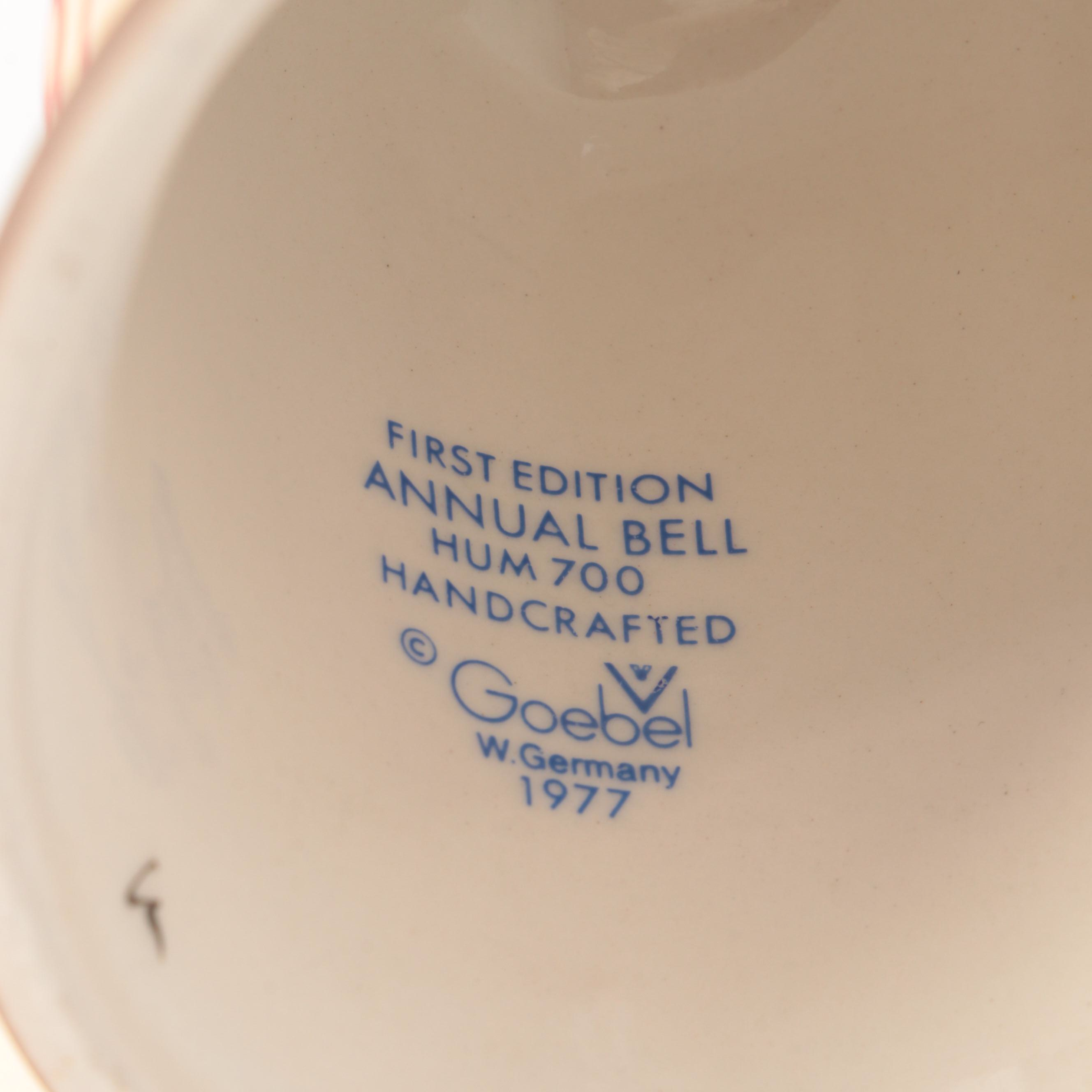 Goebel Annual Bas-Relief Porcelain Hummel Bells and More