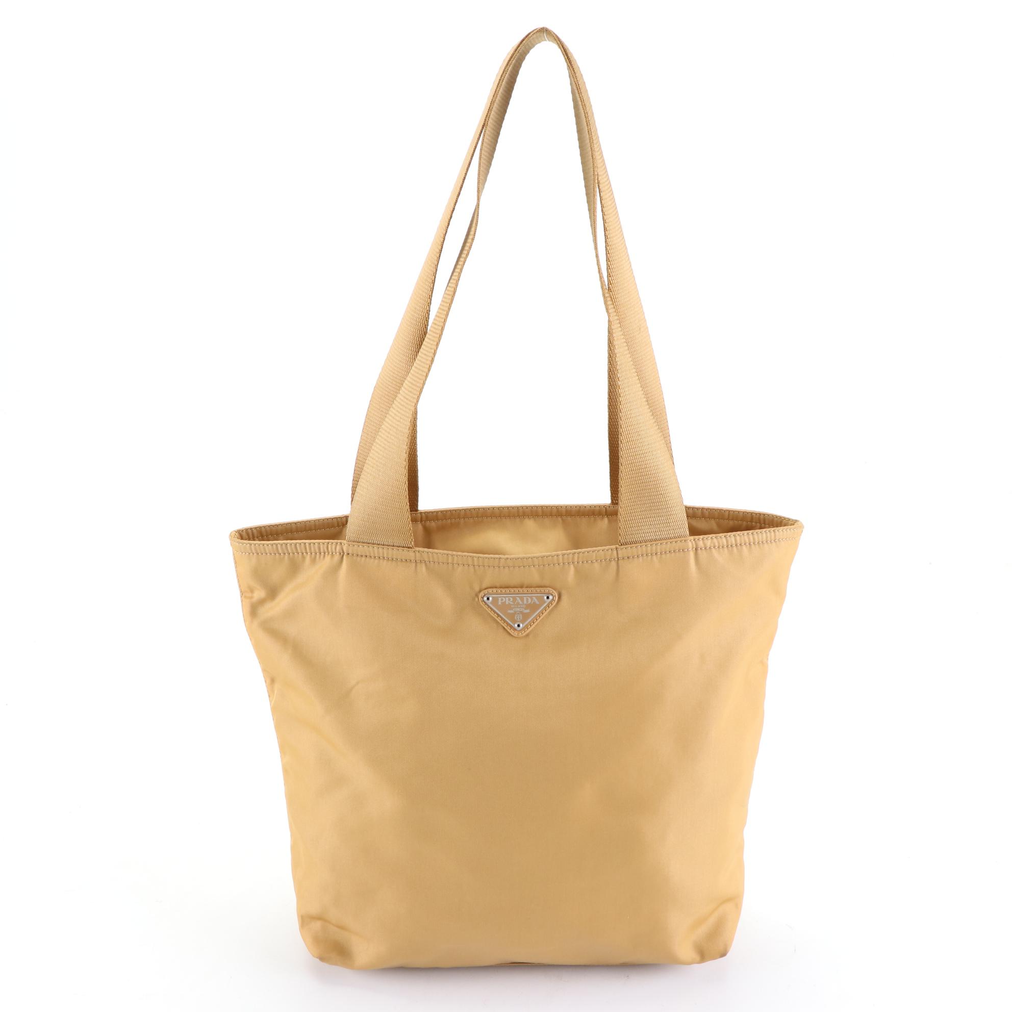 Prada Zippered Shoulder Tote Bag in Tessuto Nylon
