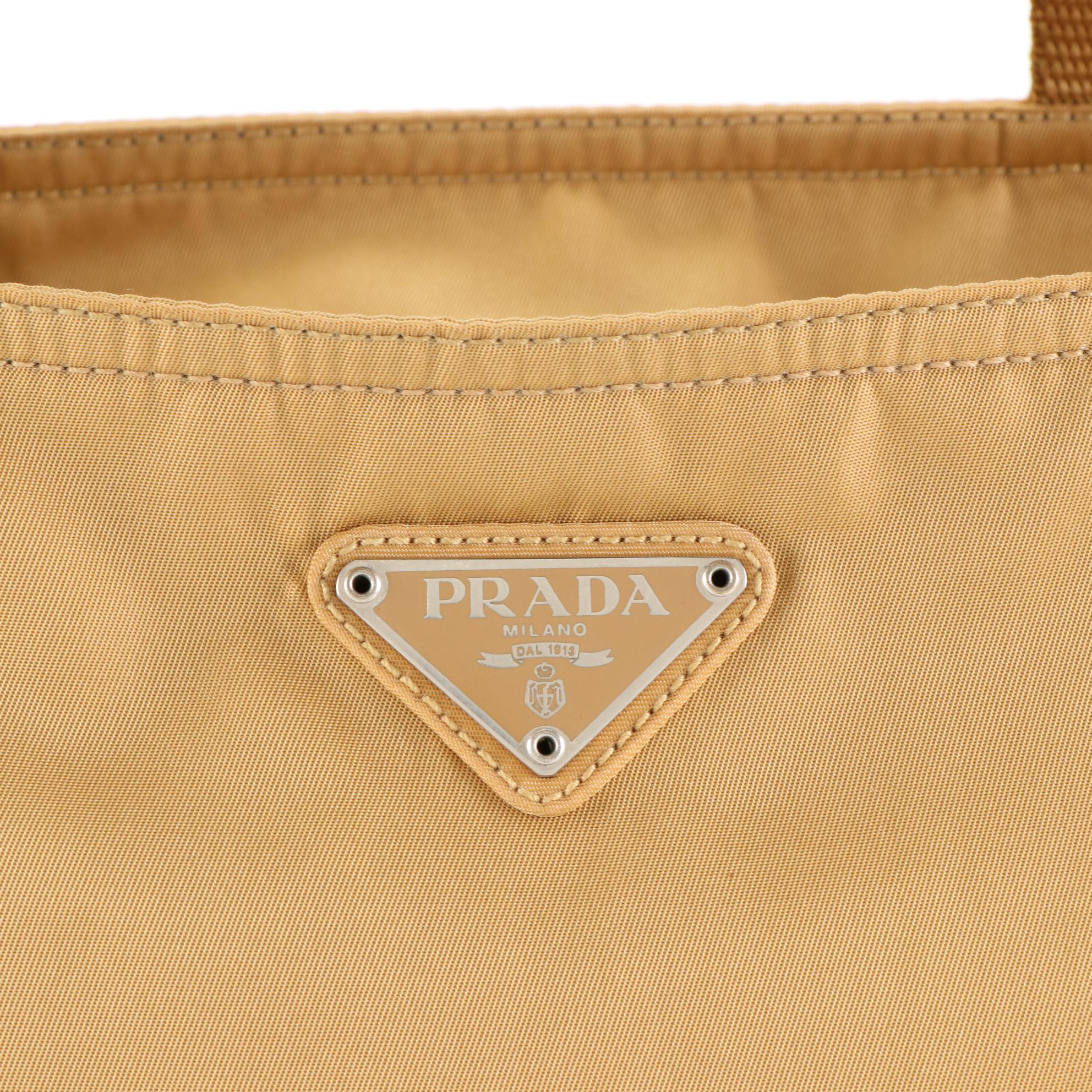 Prada Zippered Shoulder Tote Bag in Tessuto Nylon