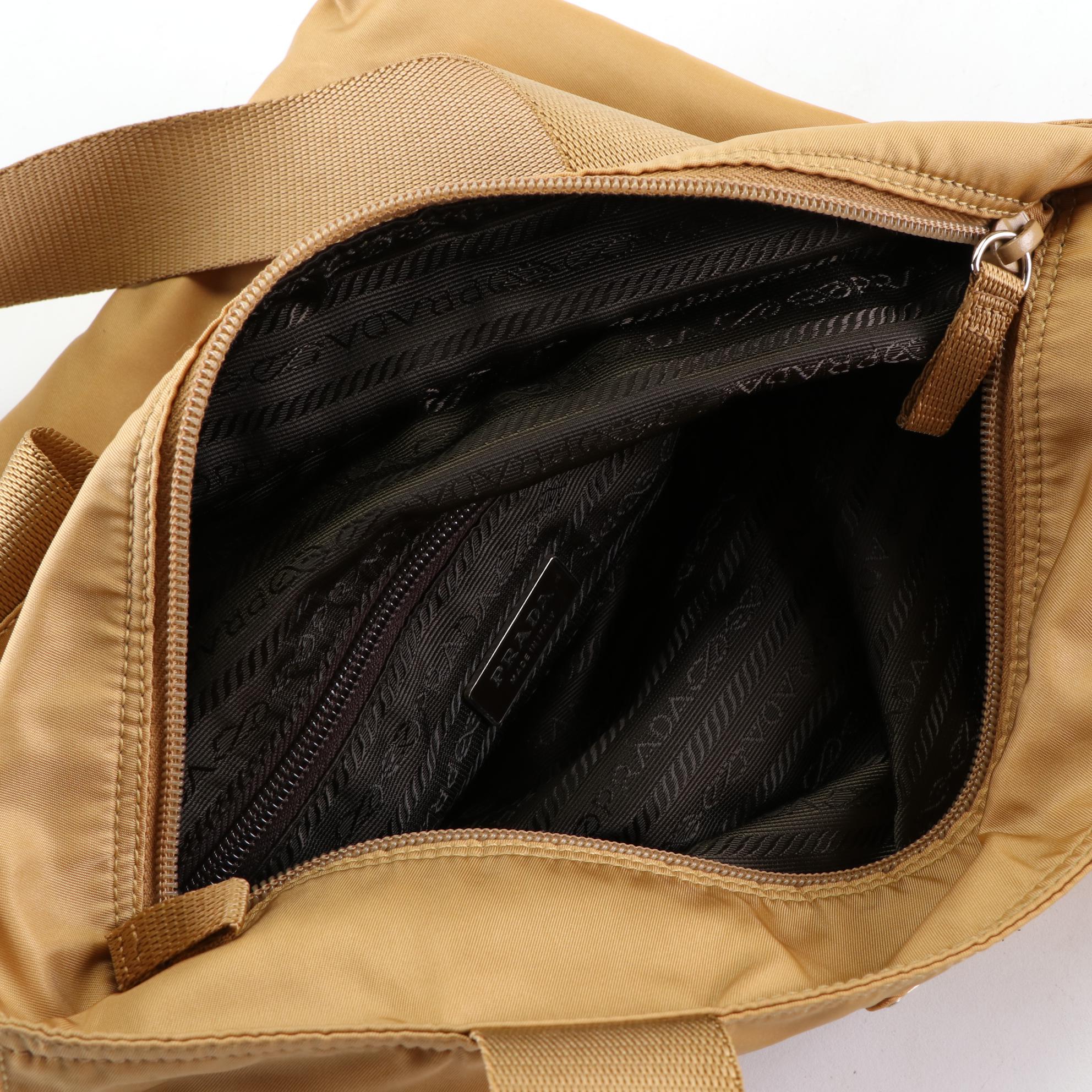 Prada Zippered Shoulder Tote Bag in Tessuto Nylon