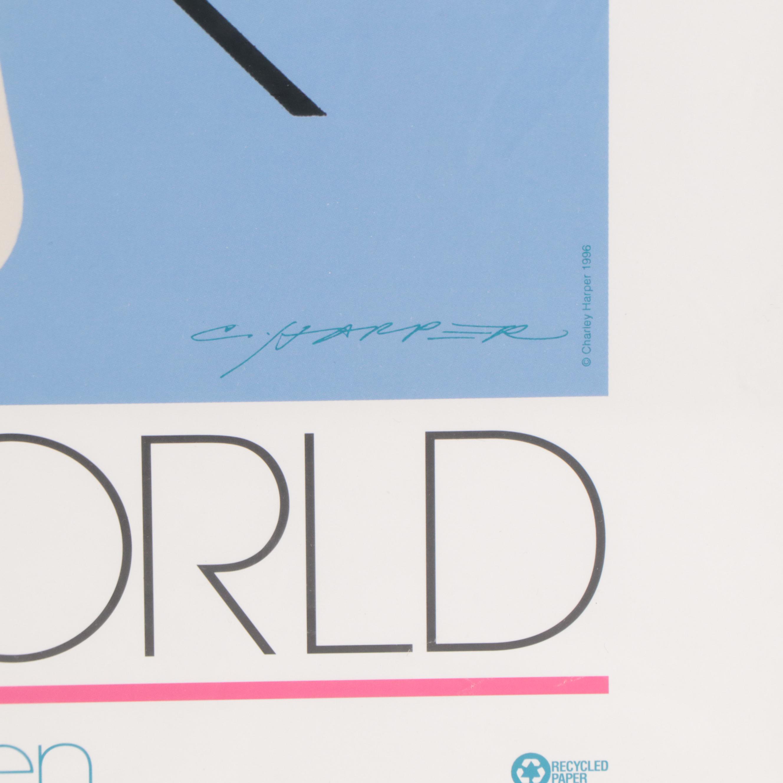 Cincinnati Zoo Poster After Charley Harper "Wings of the World," 1996