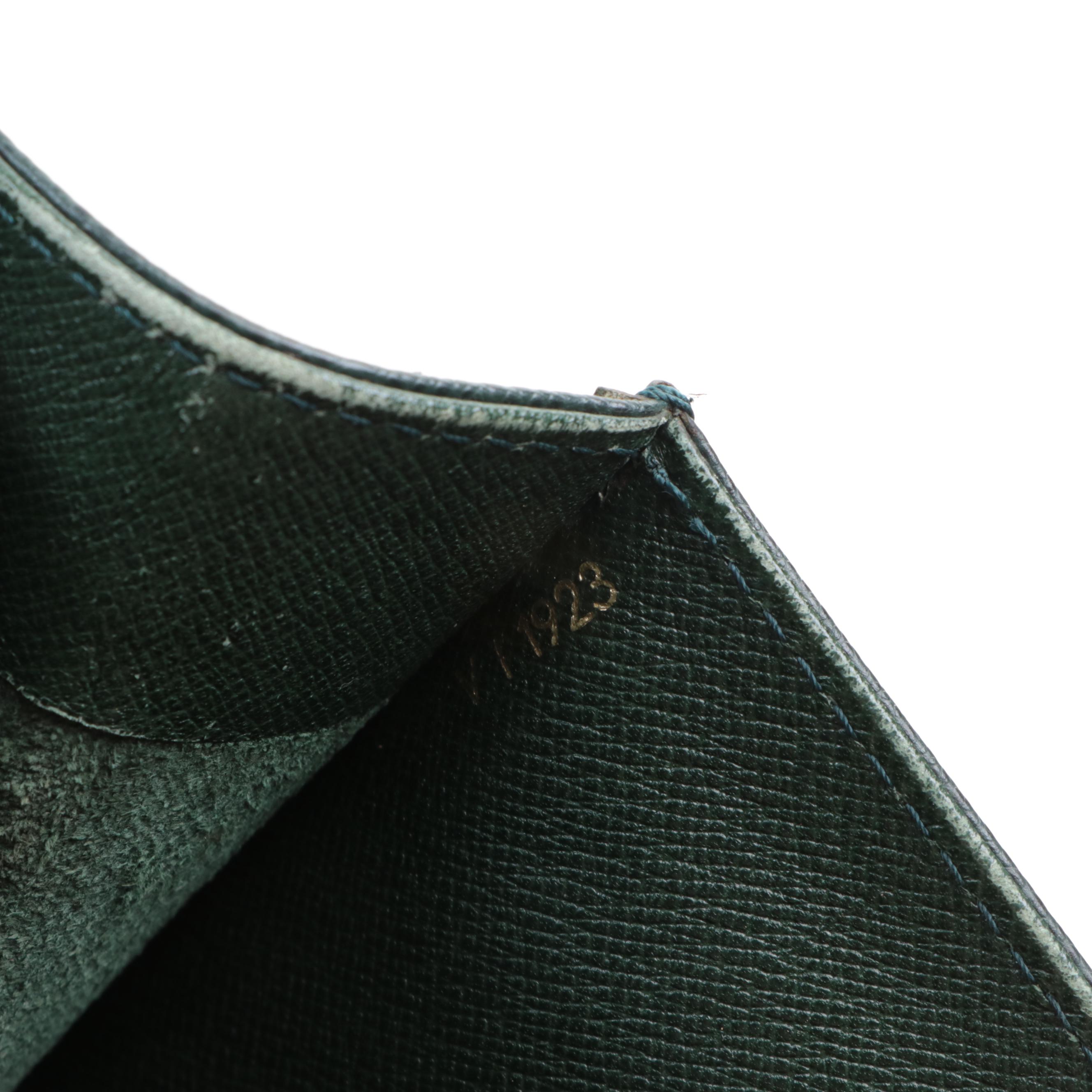 Louis Vuitton Robusto 1 Compartment Briefcase in Green Taïga Leather