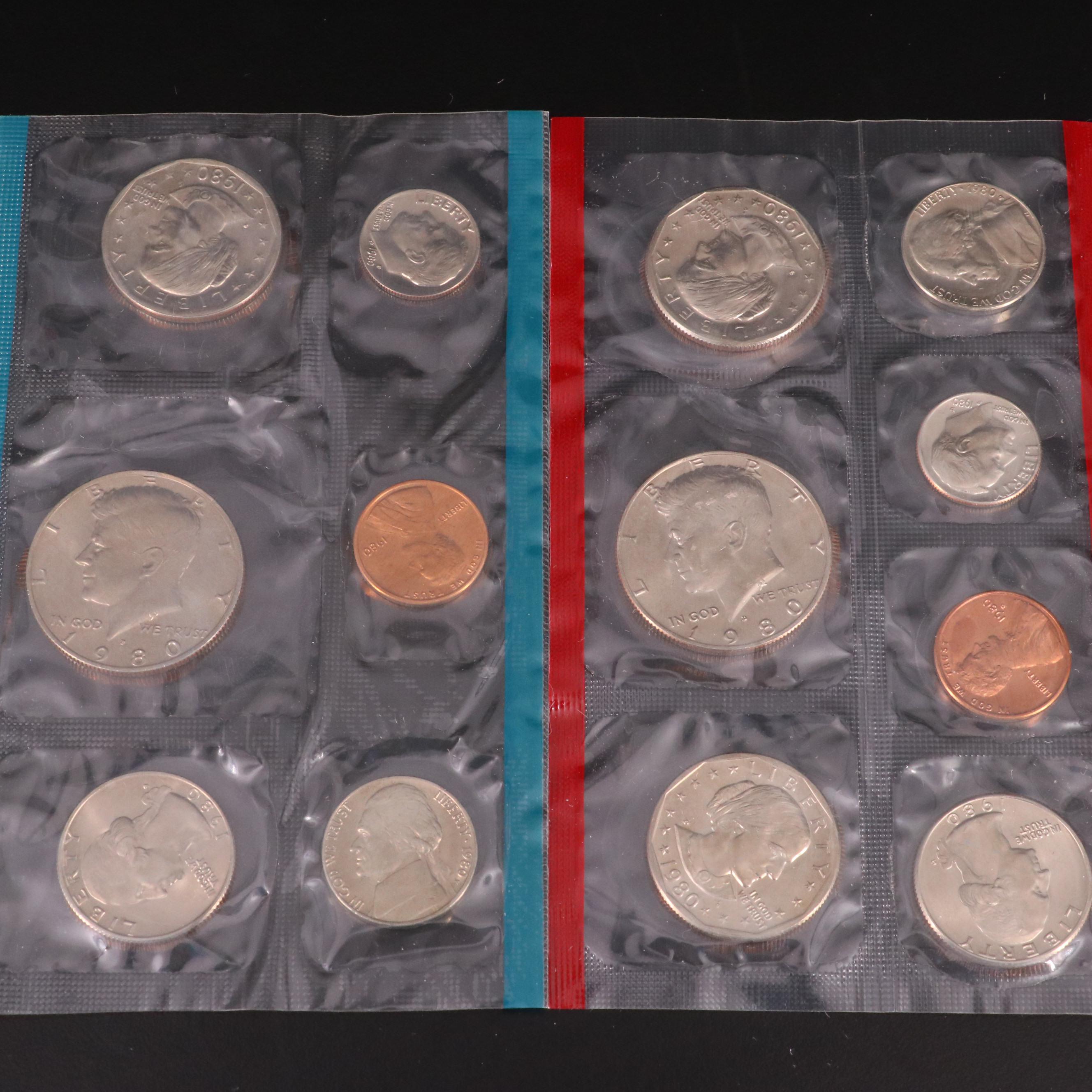 Nineteen U.S. Mint Uncirculated Sets
