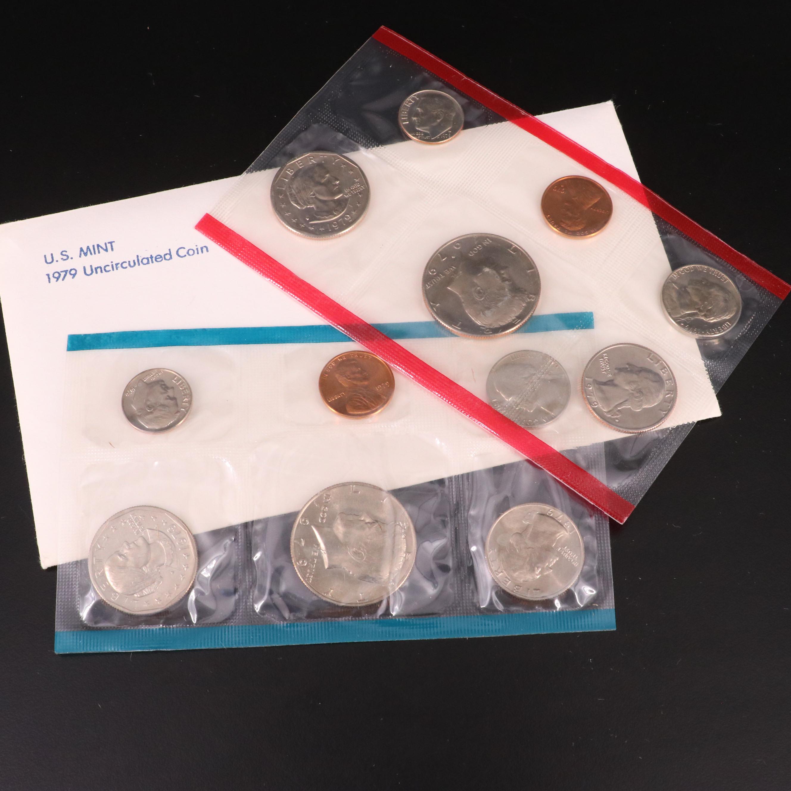 Nineteen U.S. Mint Uncirculated Sets