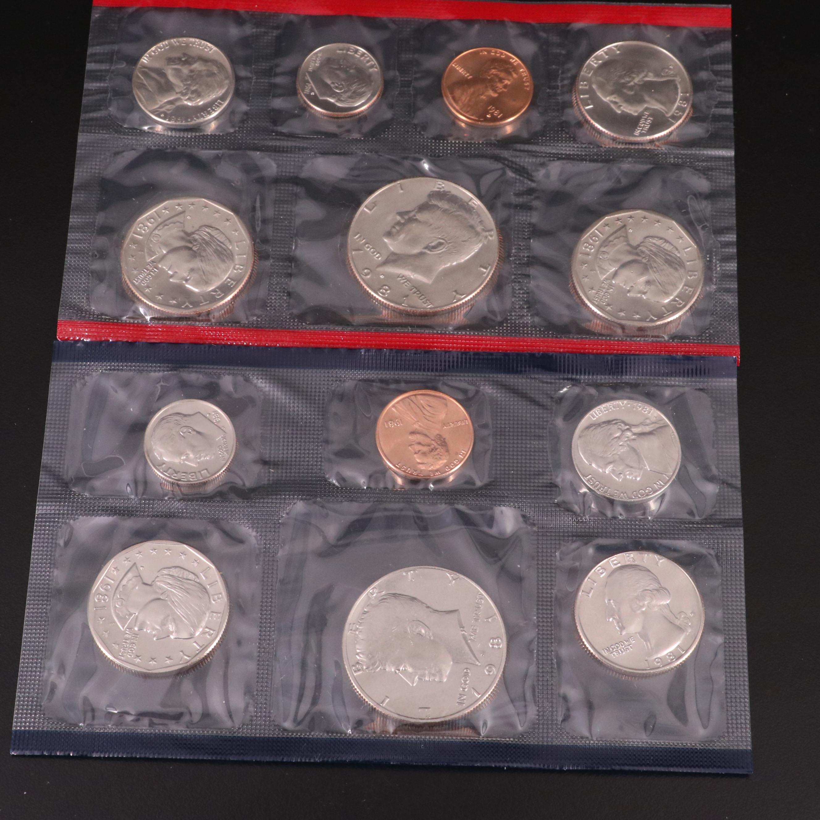 Nineteen U.S. Mint Uncirculated Sets