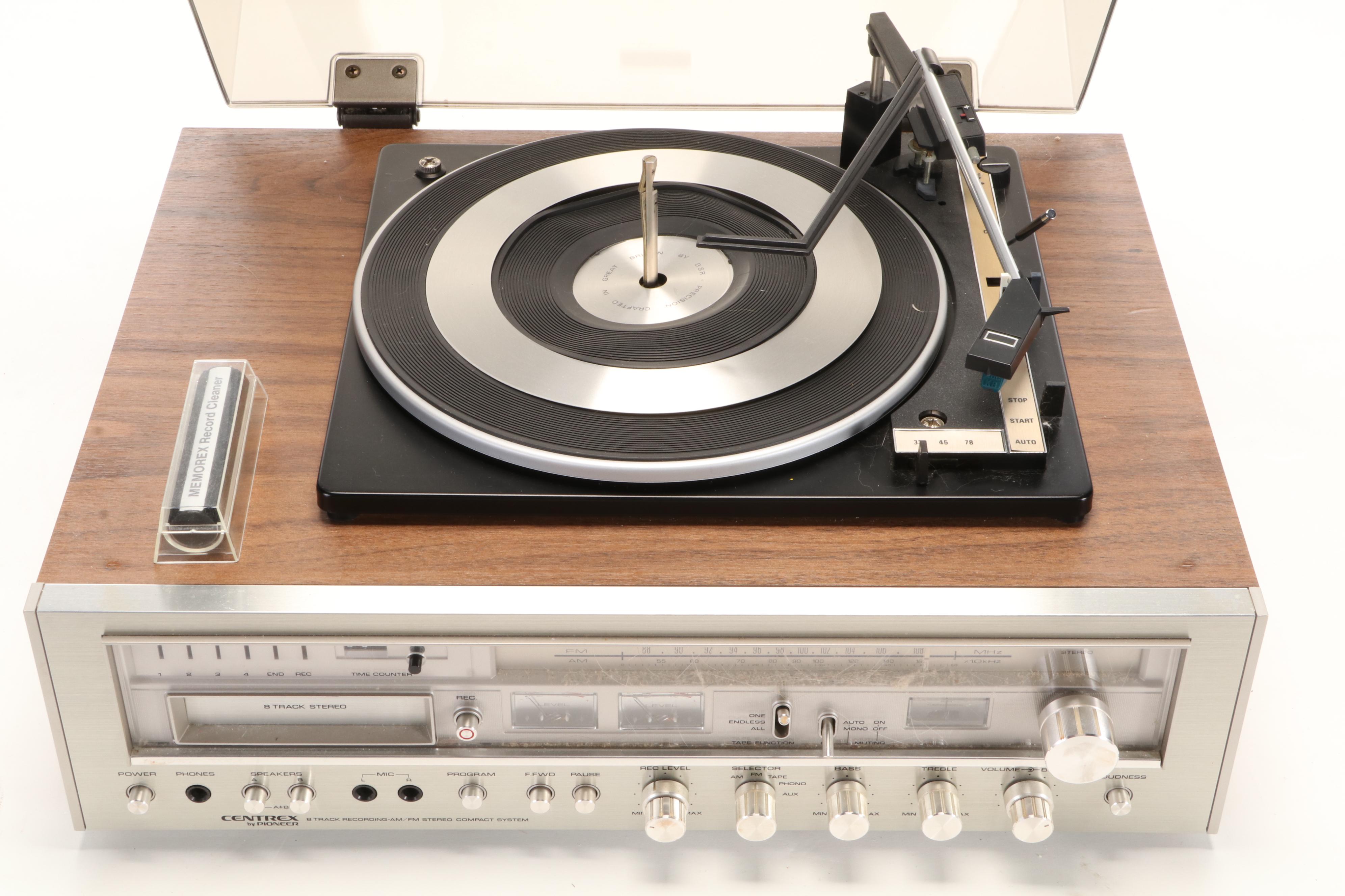 Centrex by Pioneer RH-7744 8 Track Recording Compact System with 3-Way Speakers