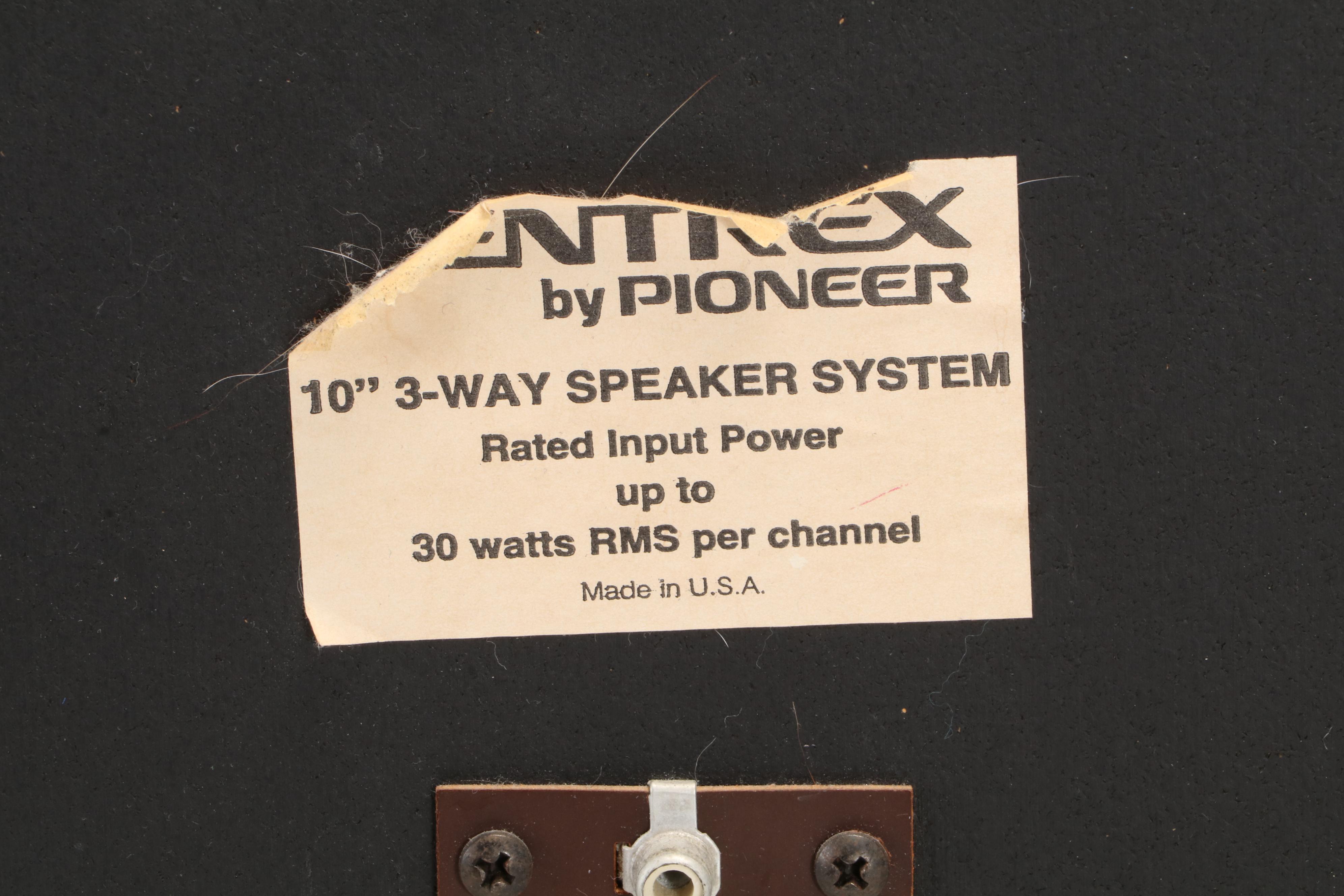 Centrex by Pioneer RH-7744 8 Track Recording Compact System with 3-Way Speakers